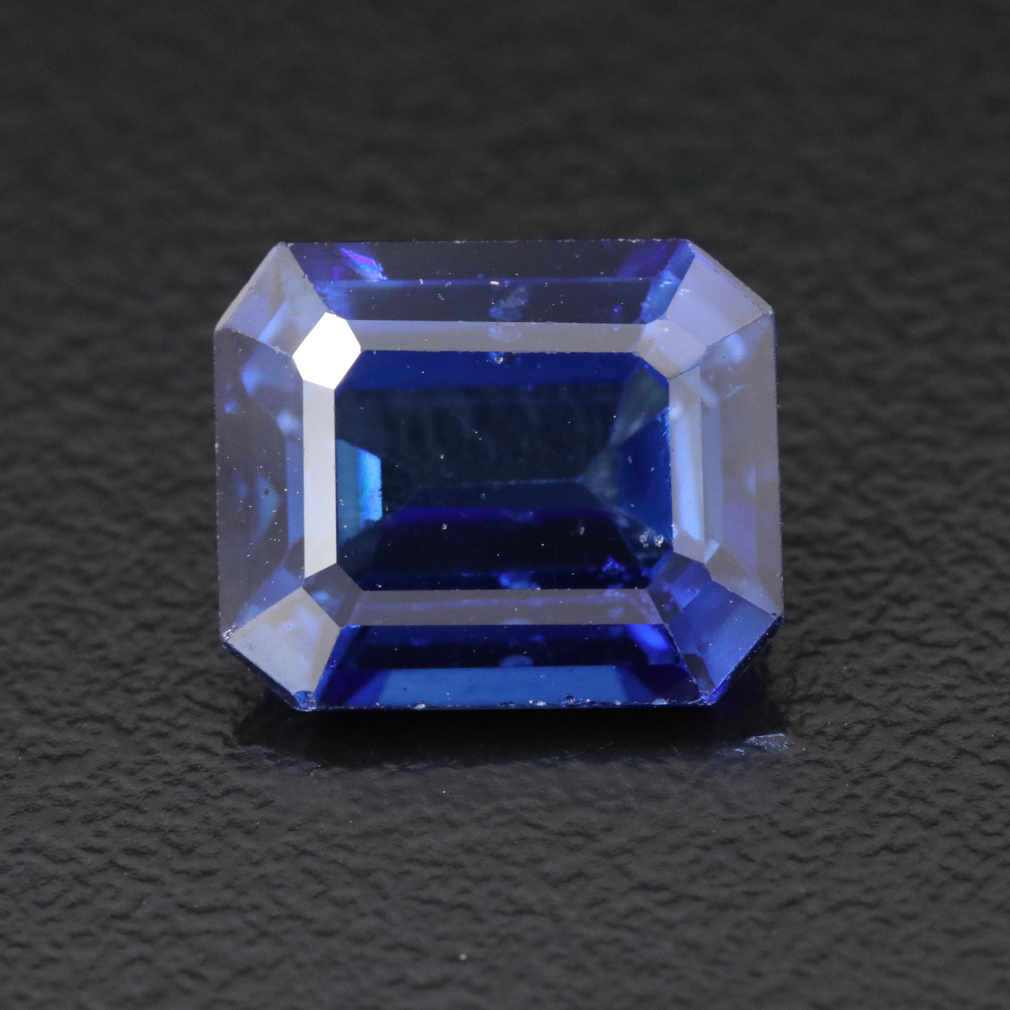 Loose 5.73 CT Lab Grown Sapphire