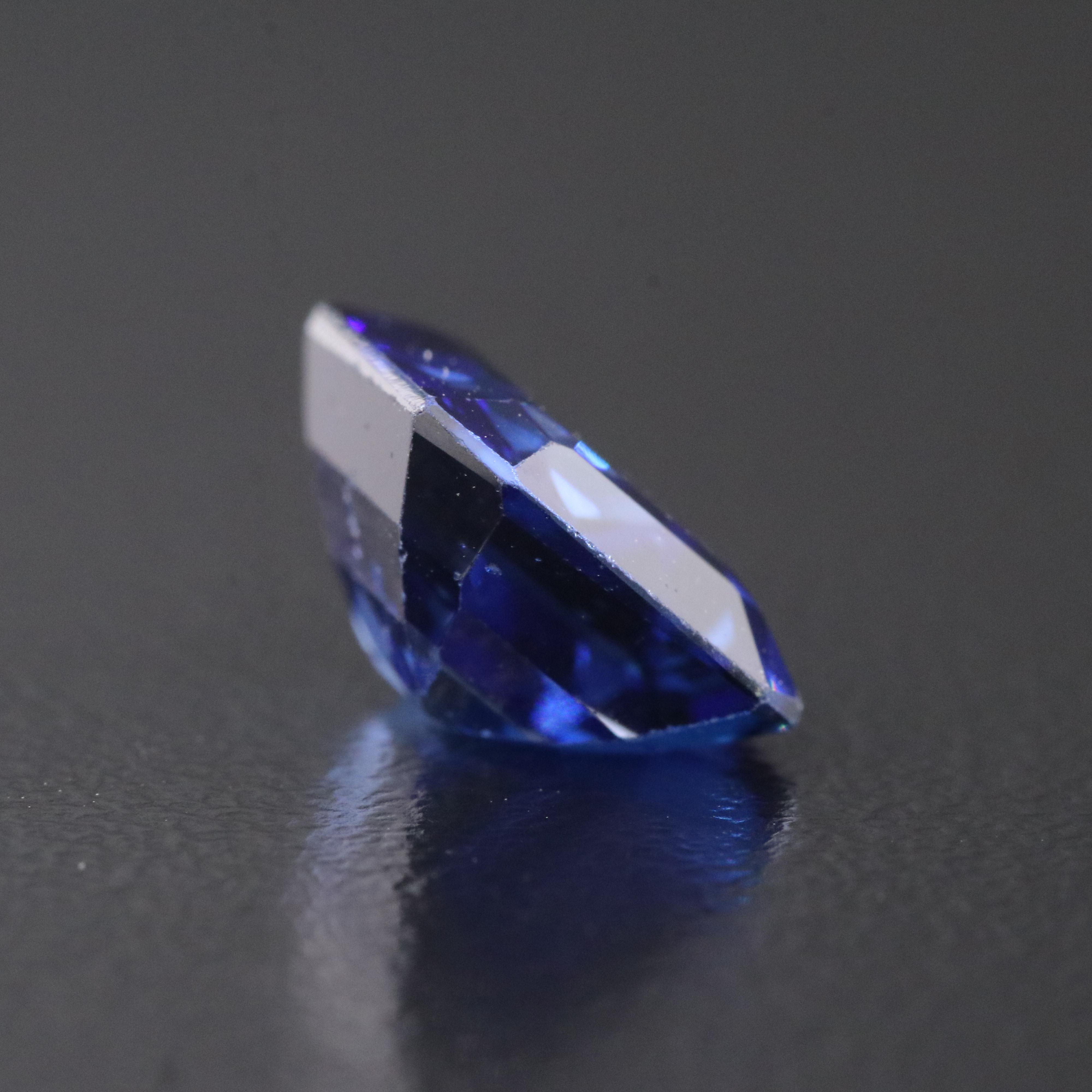 Loose 5.73 CT Lab Grown Sapphire