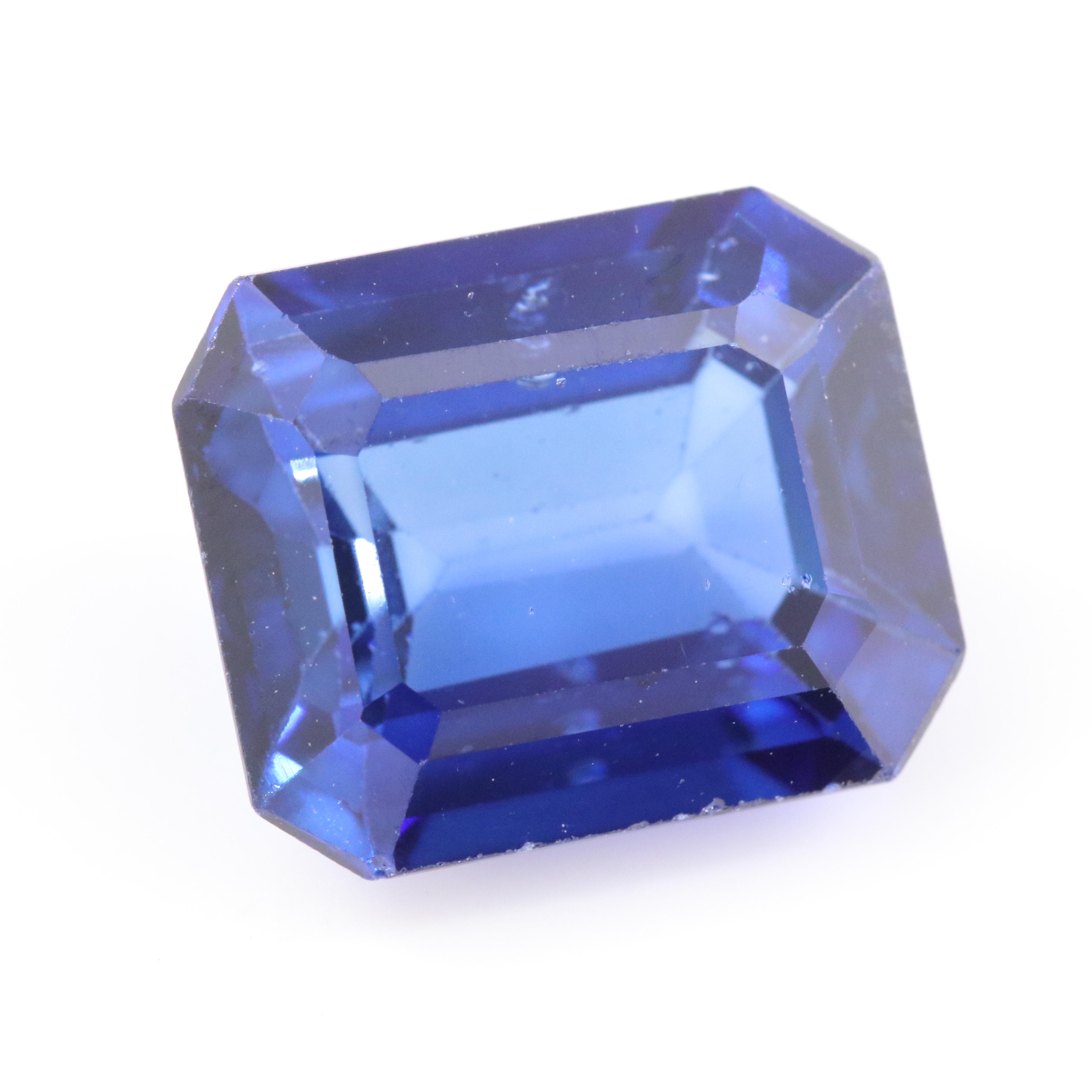 Loose 5.73 CT Lab Grown Sapphire