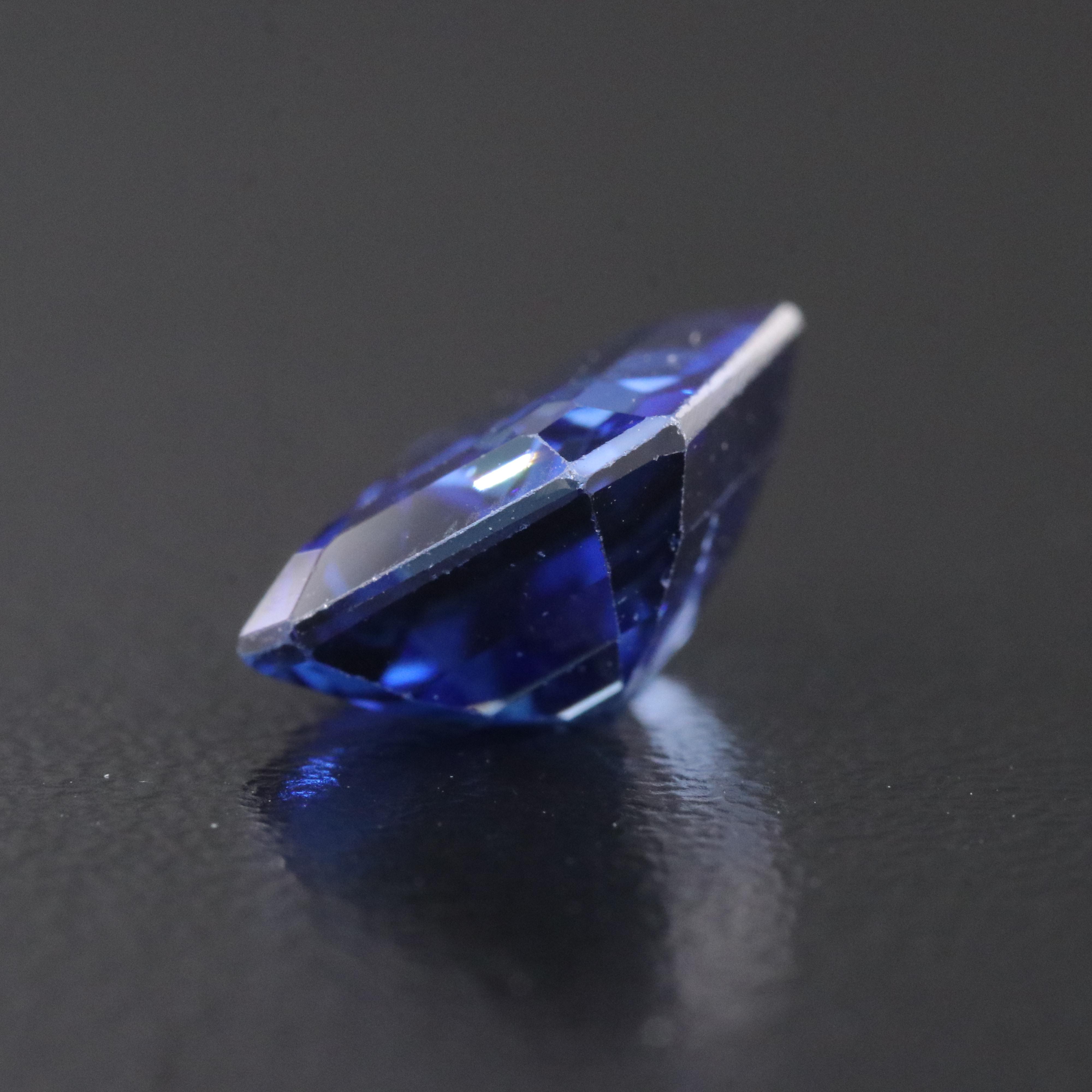 Loose 5.73 CT Lab Grown Sapphire