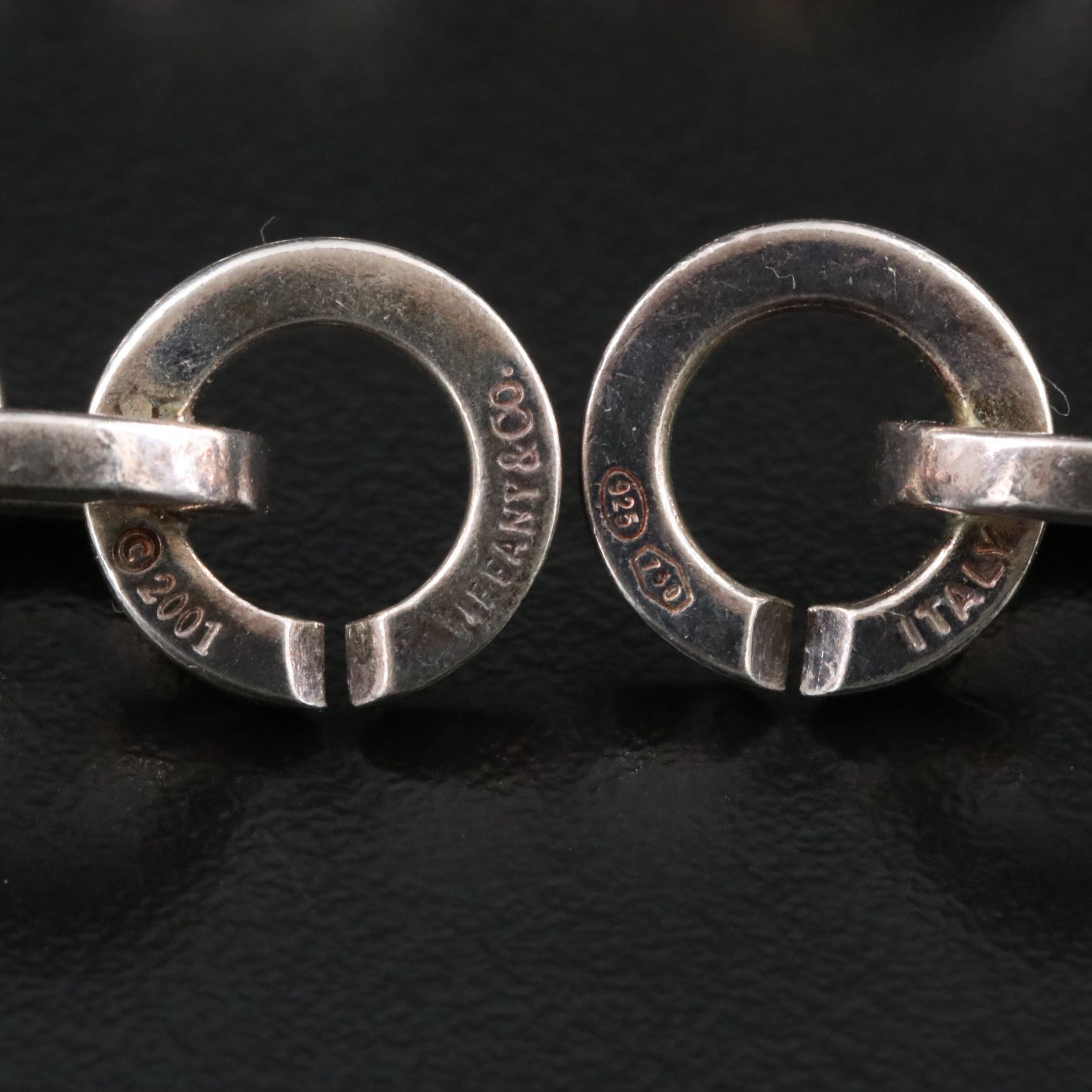 Tiffany & Co. Sterling and 18K Circle Link Bracelet