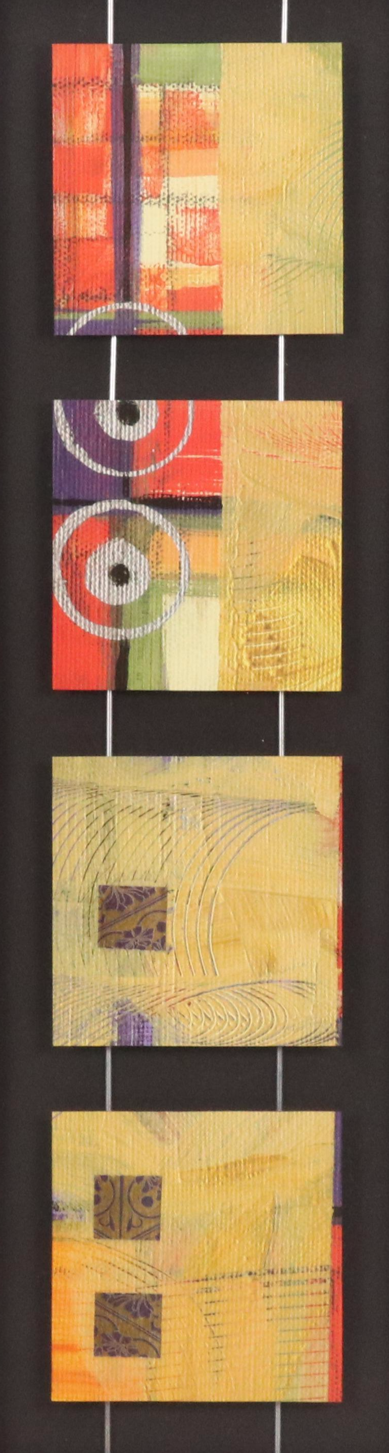 Abstract Four-Sheet Offset Lithograph Panel