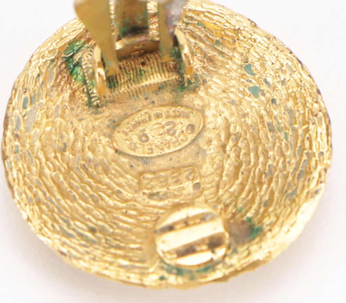 Chanel CC Logo Unmatched Individual Clip Back Earrings