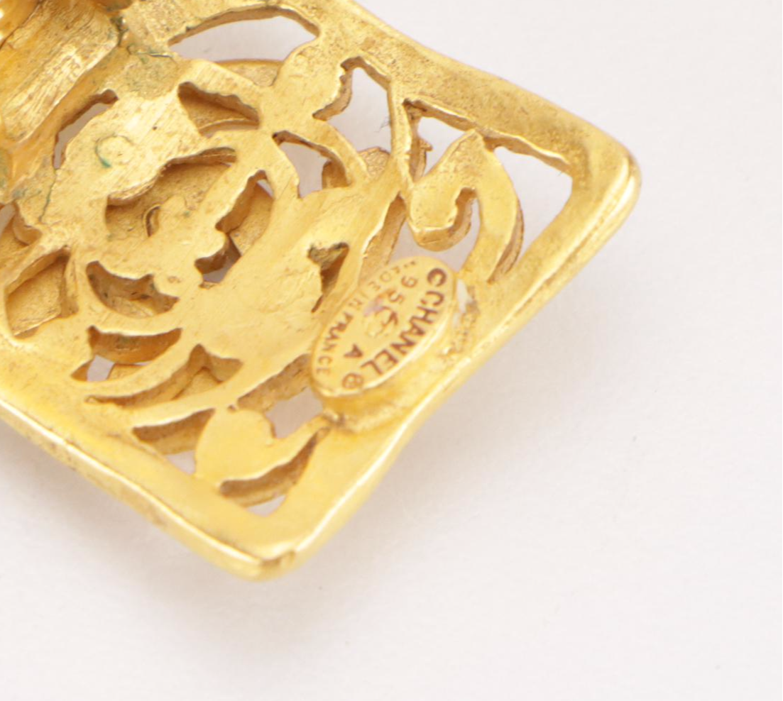 Chanel CC Logo Unmatched Individual Clip Back Earrings