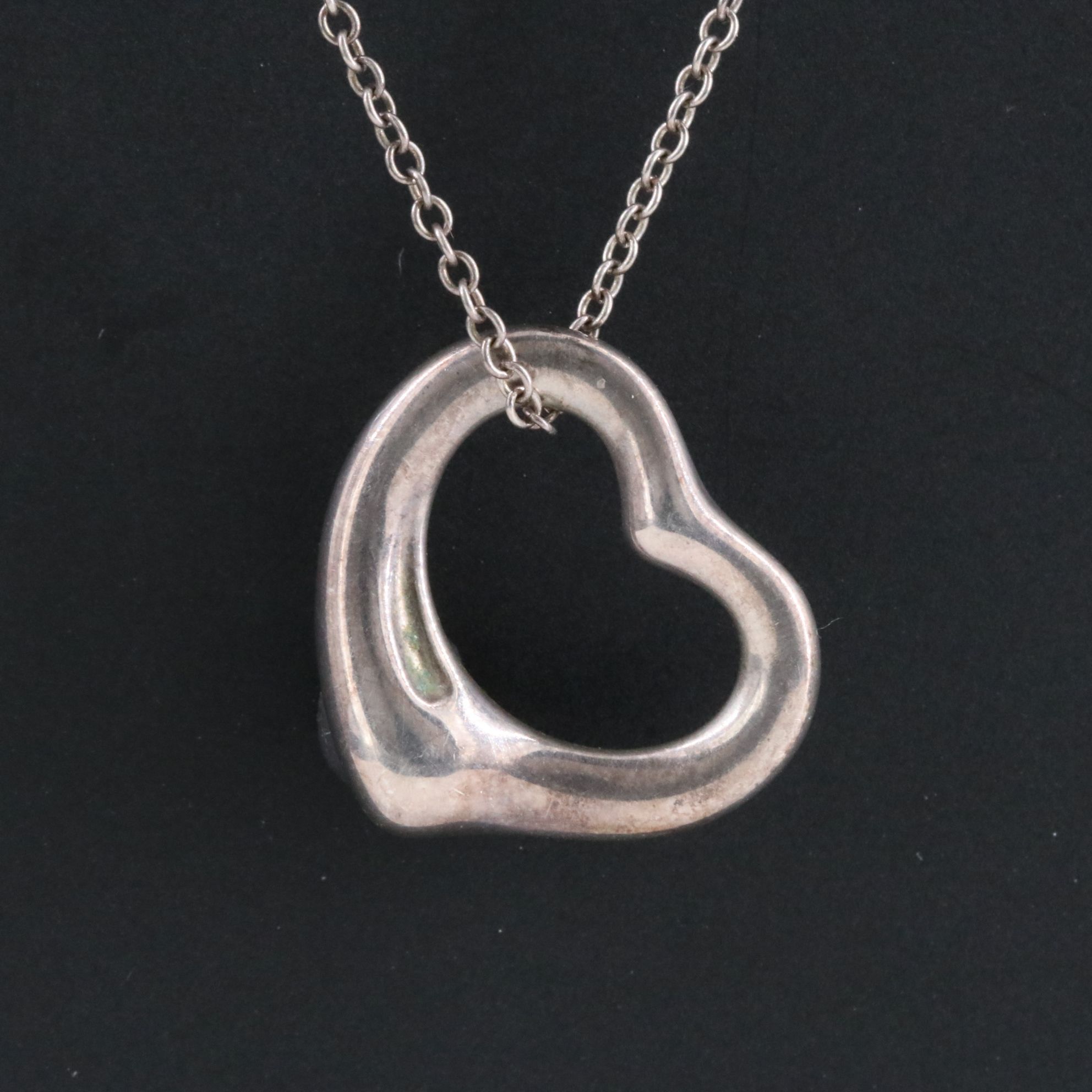 Elsa Peretti for Tiffany & Co. Open Heart Pendant Necklace