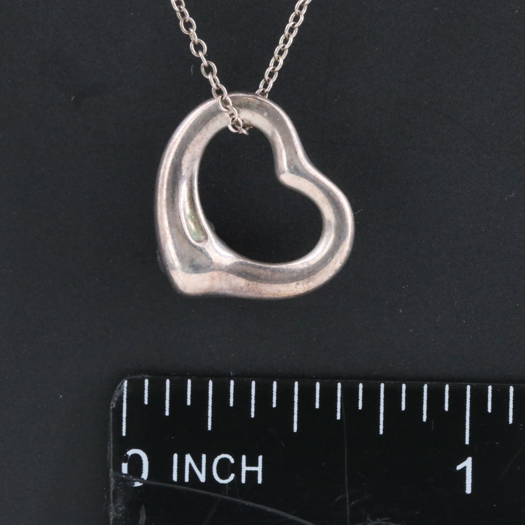 Elsa Peretti for Tiffany & Co. Open Heart Pendant Necklace