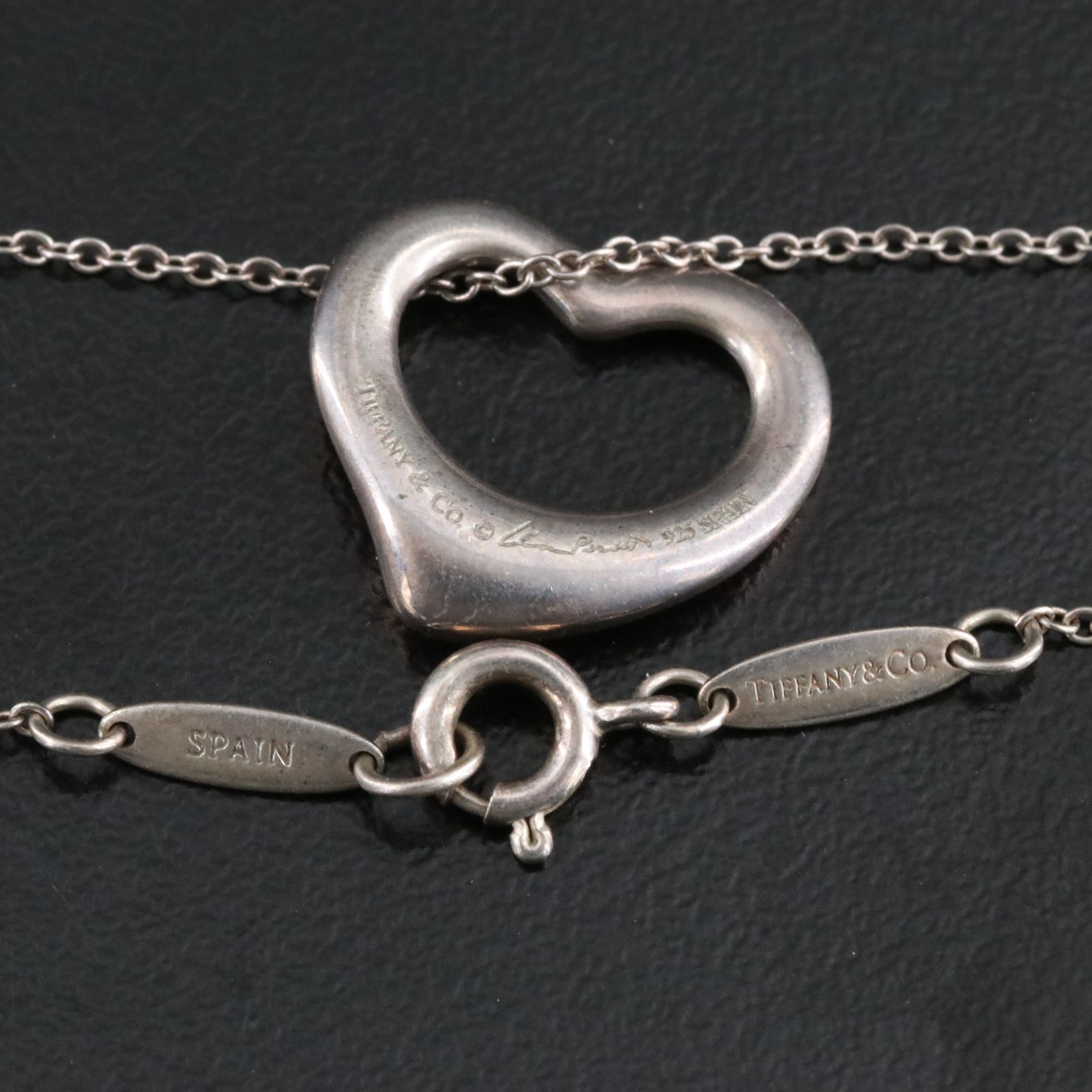 Elsa Peretti for Tiffany & Co. Open Heart Pendant Necklace