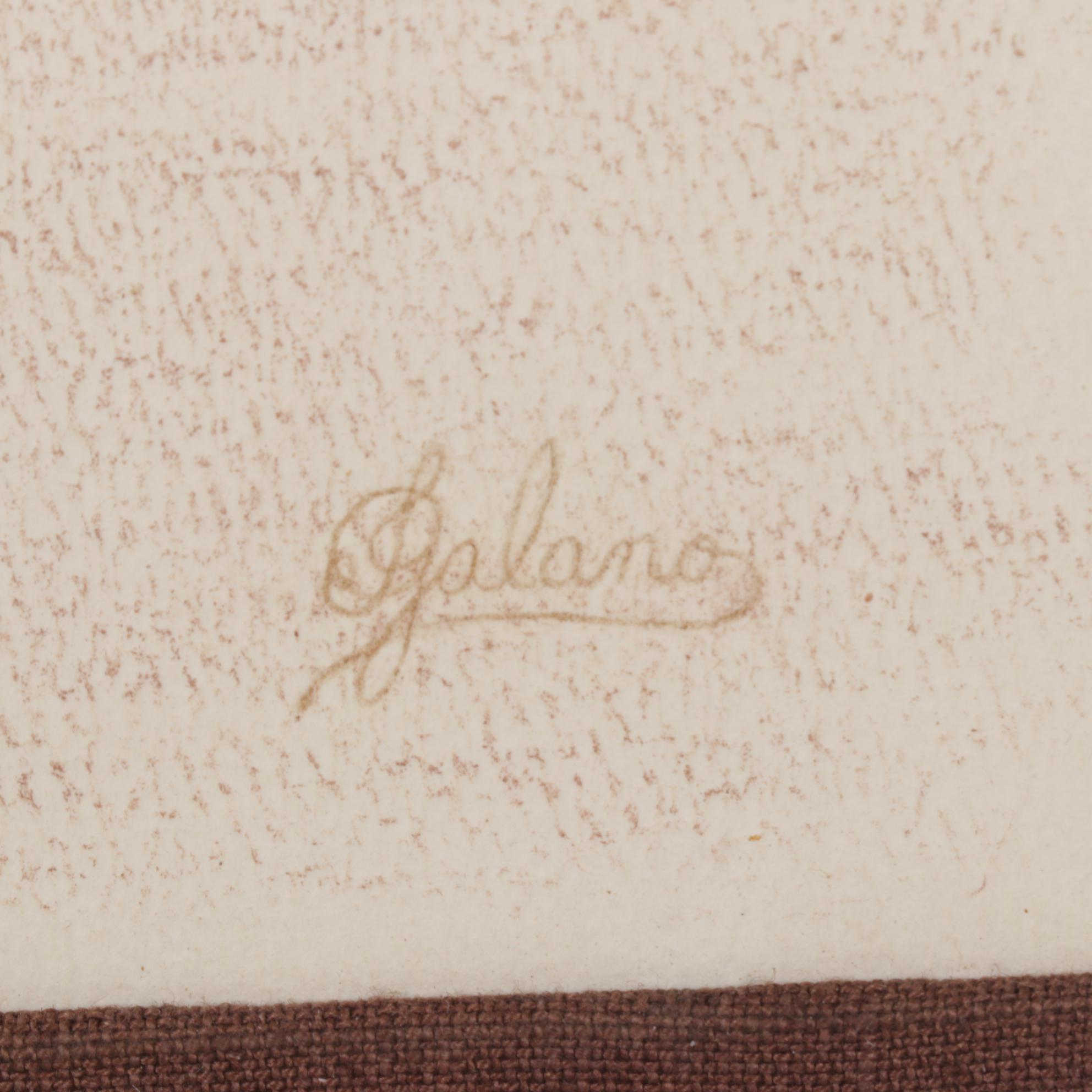 Charcoal Drawing of Gold Panner