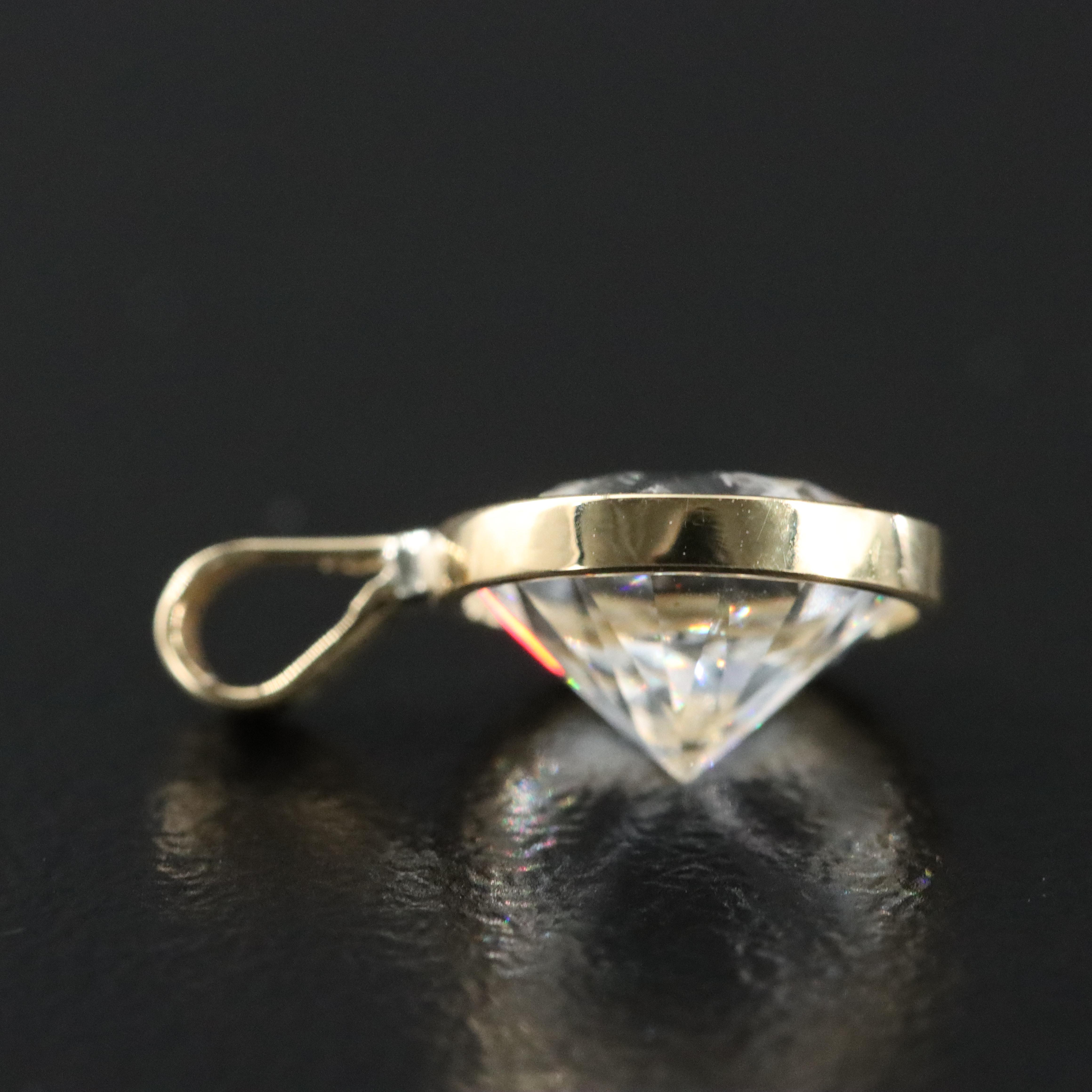 18K 2.53 CT Lab Grown Diamond Pendant with IGI Report