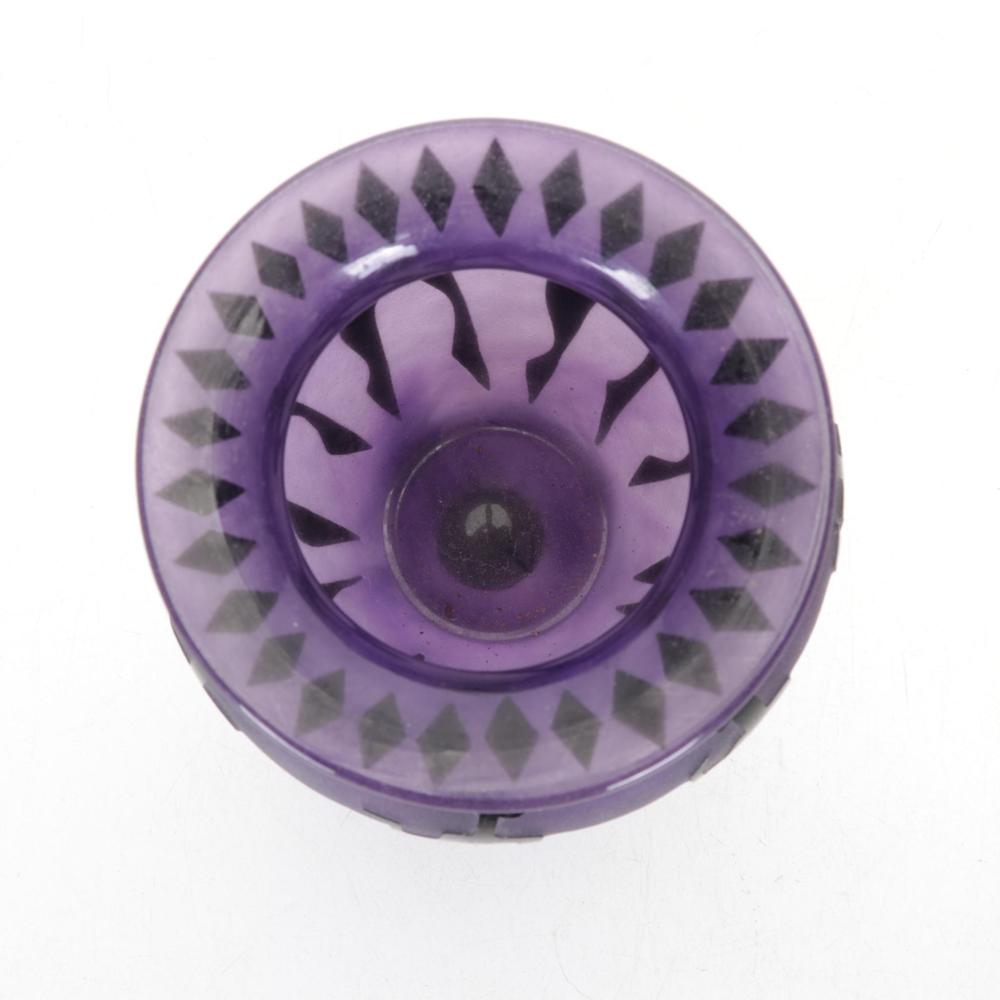 Stephen Fellerman and Clair Raabe Sandcarved and Frosted Art Glass Vases