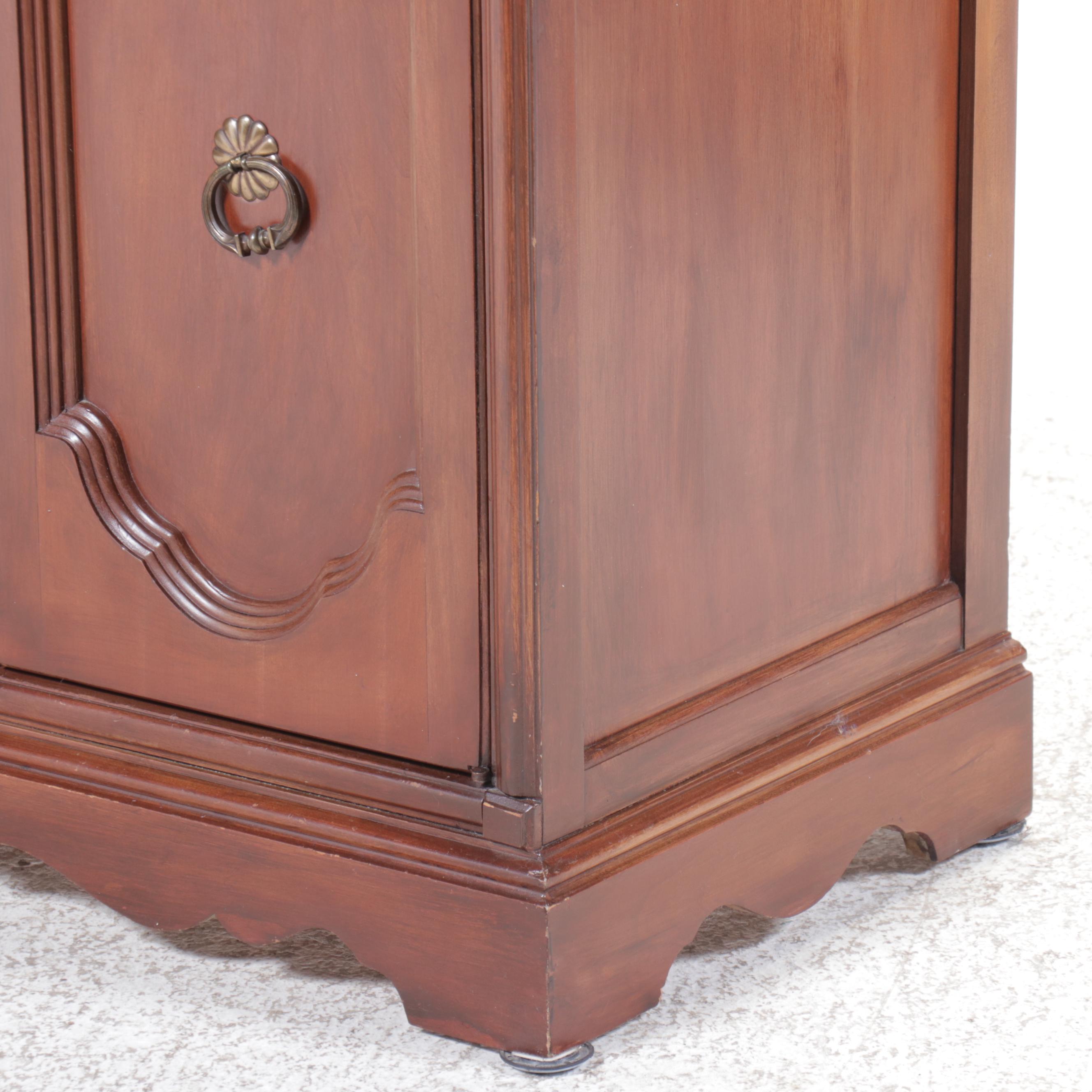 French Provincial Style Cherry Finished Credenza