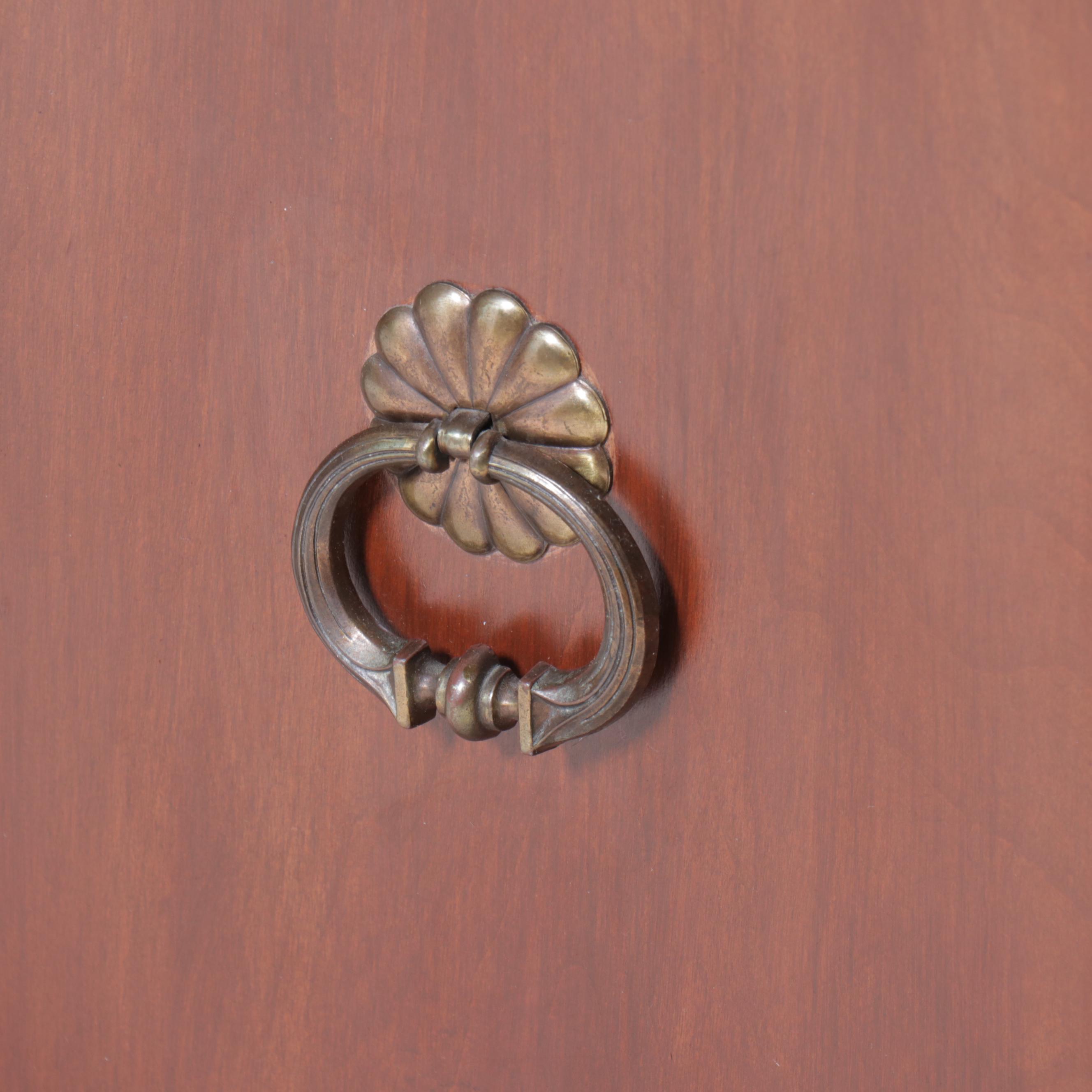 French Provincial Style Cherry Finished Credenza