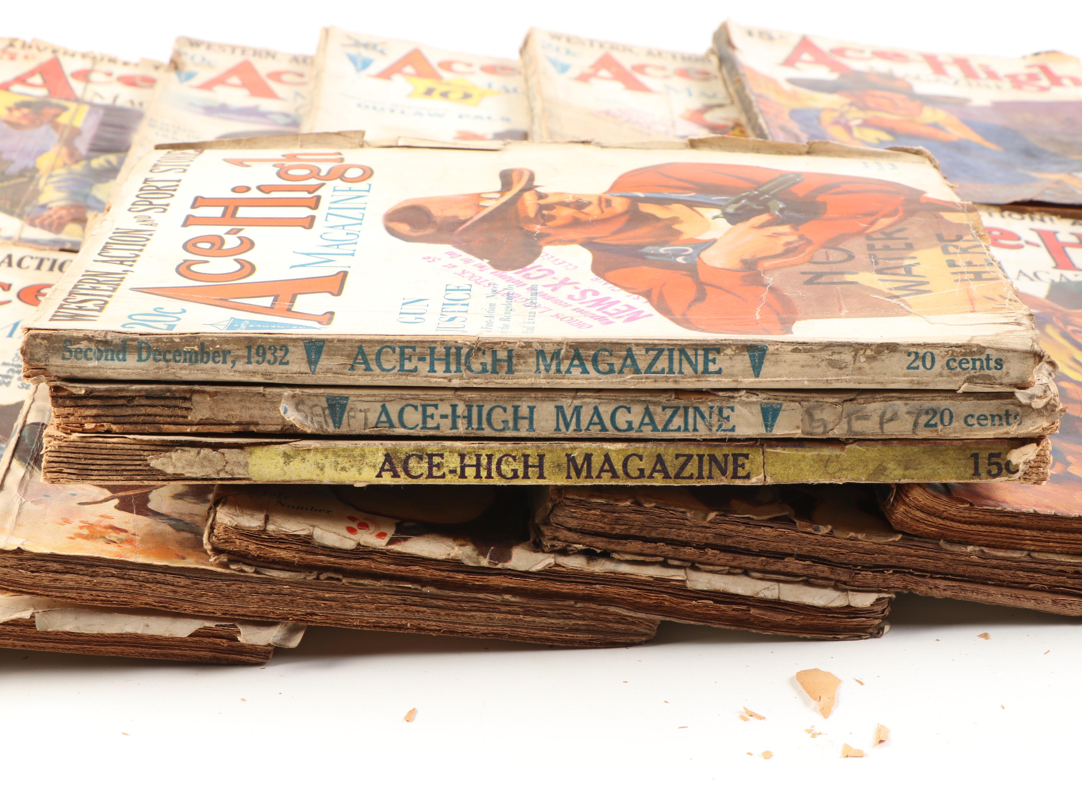 "Ace-High Magazine" 1931–1934 Issues with Louis L'Amour Western Books