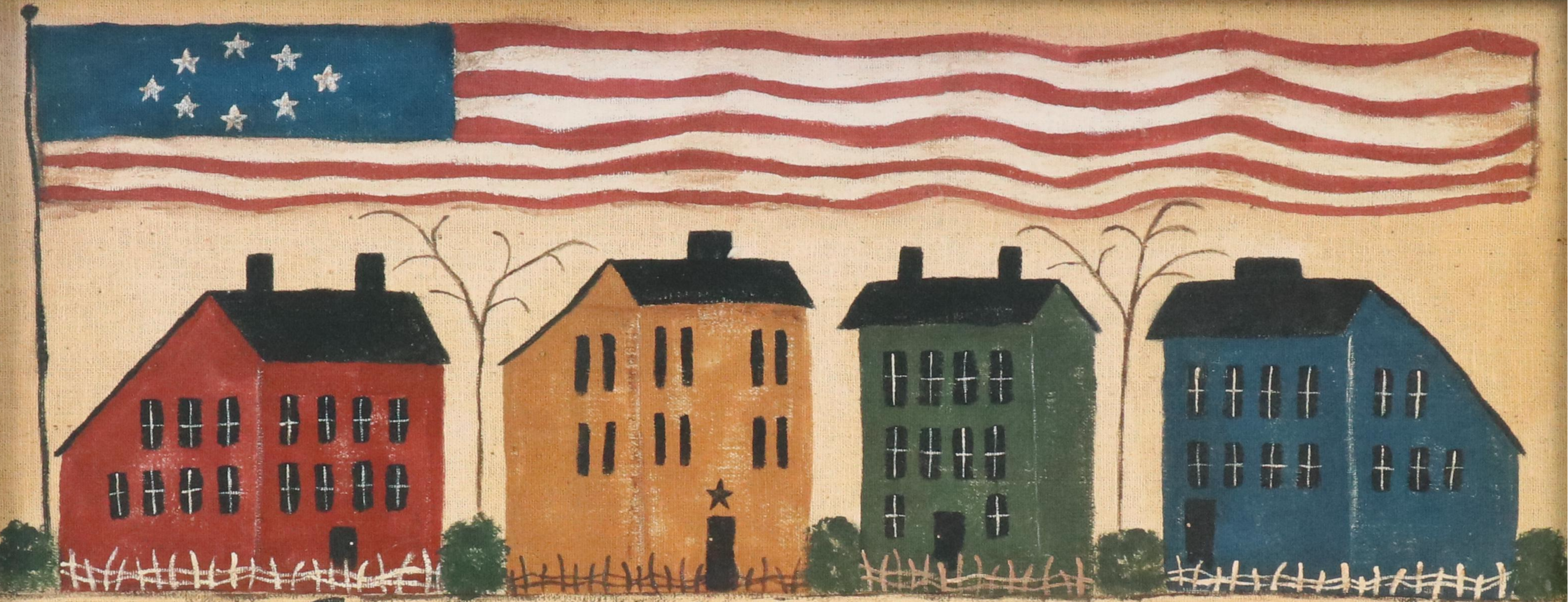 American Folk Art Style Offset Lithographs After Warren Kimble and Others