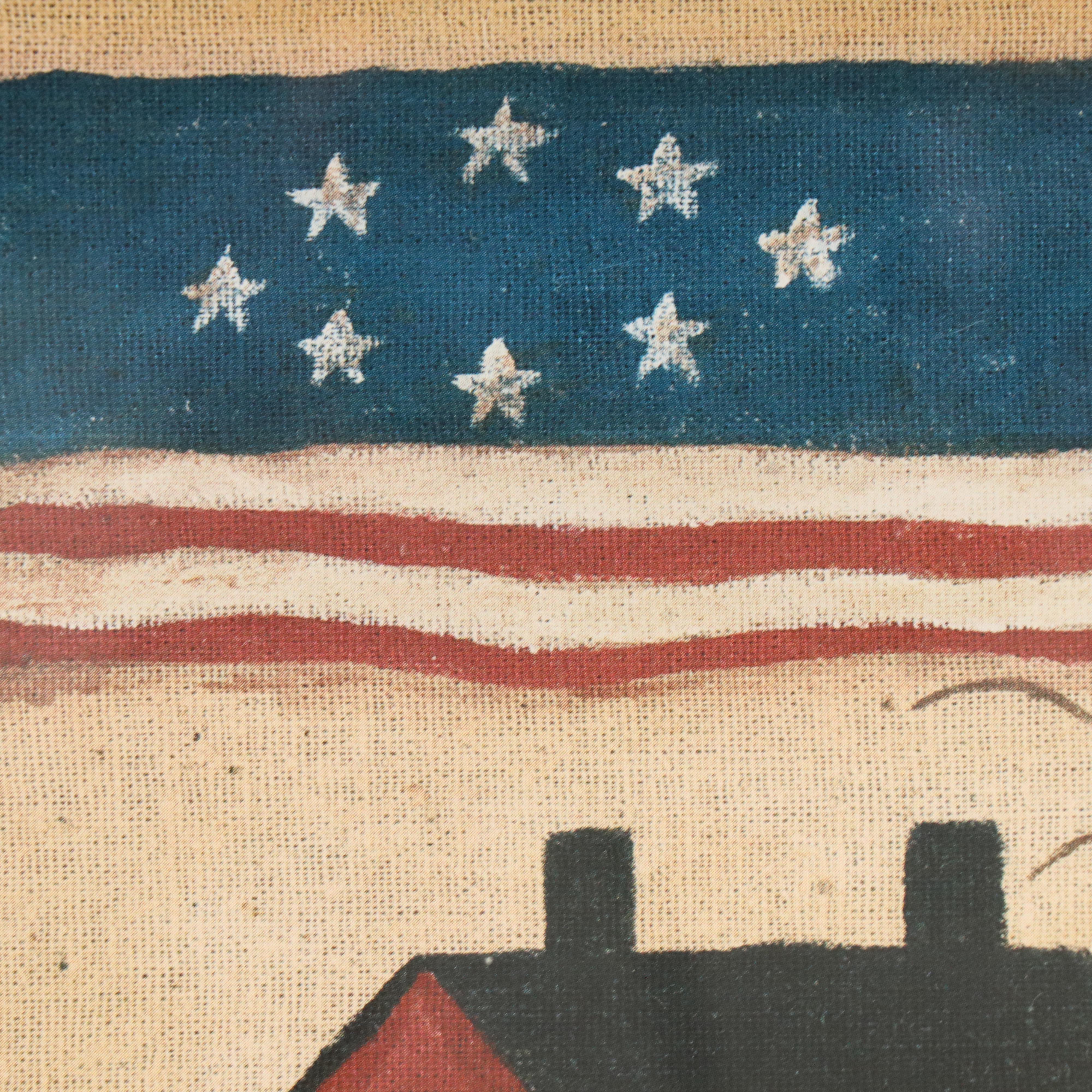 American Folk Art Style Offset Lithographs After Warren Kimble and Others