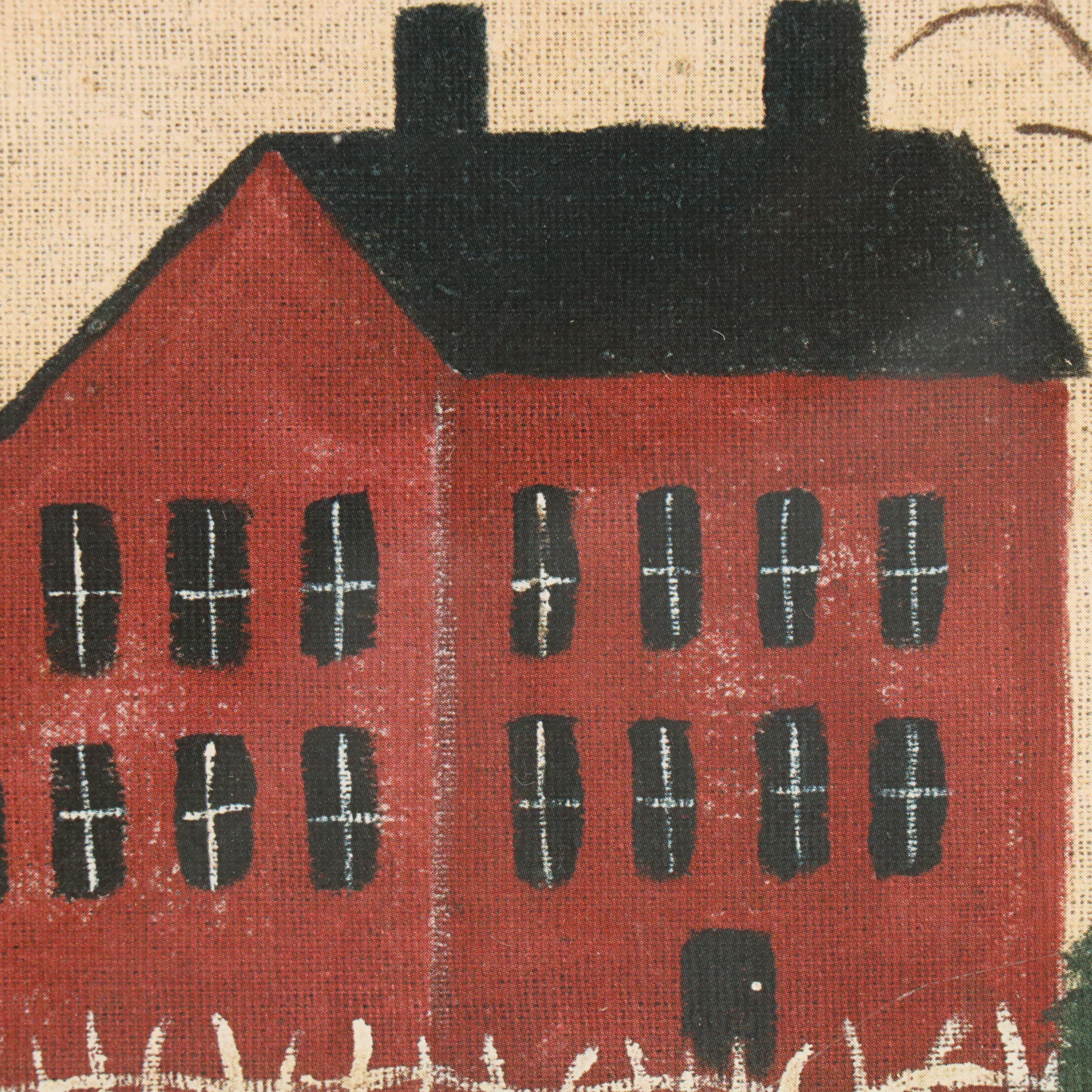 American Folk Art Style Offset Lithographs After Warren Kimble and Others