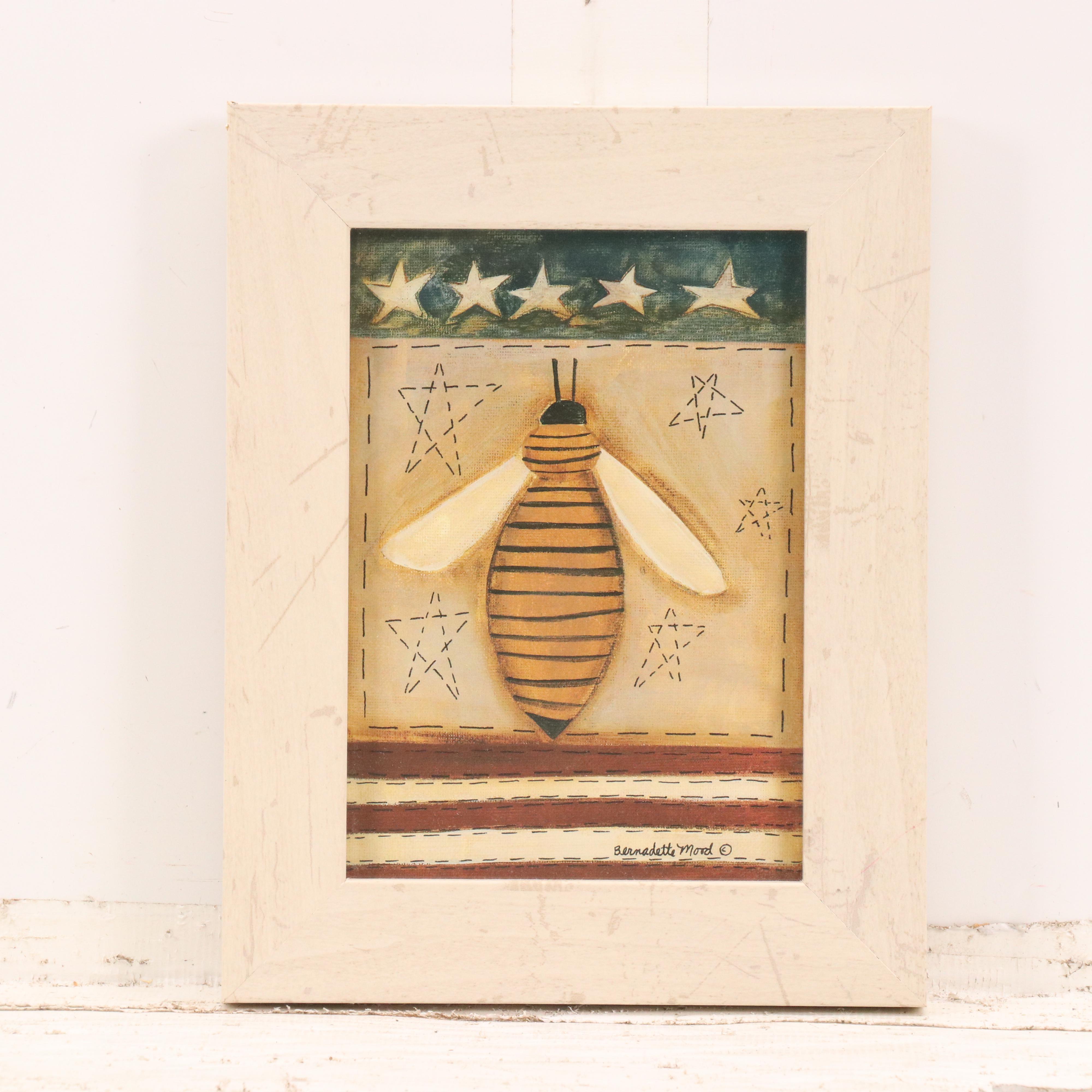 American Folk Art Style Offset Lithographs After Warren Kimble and Others