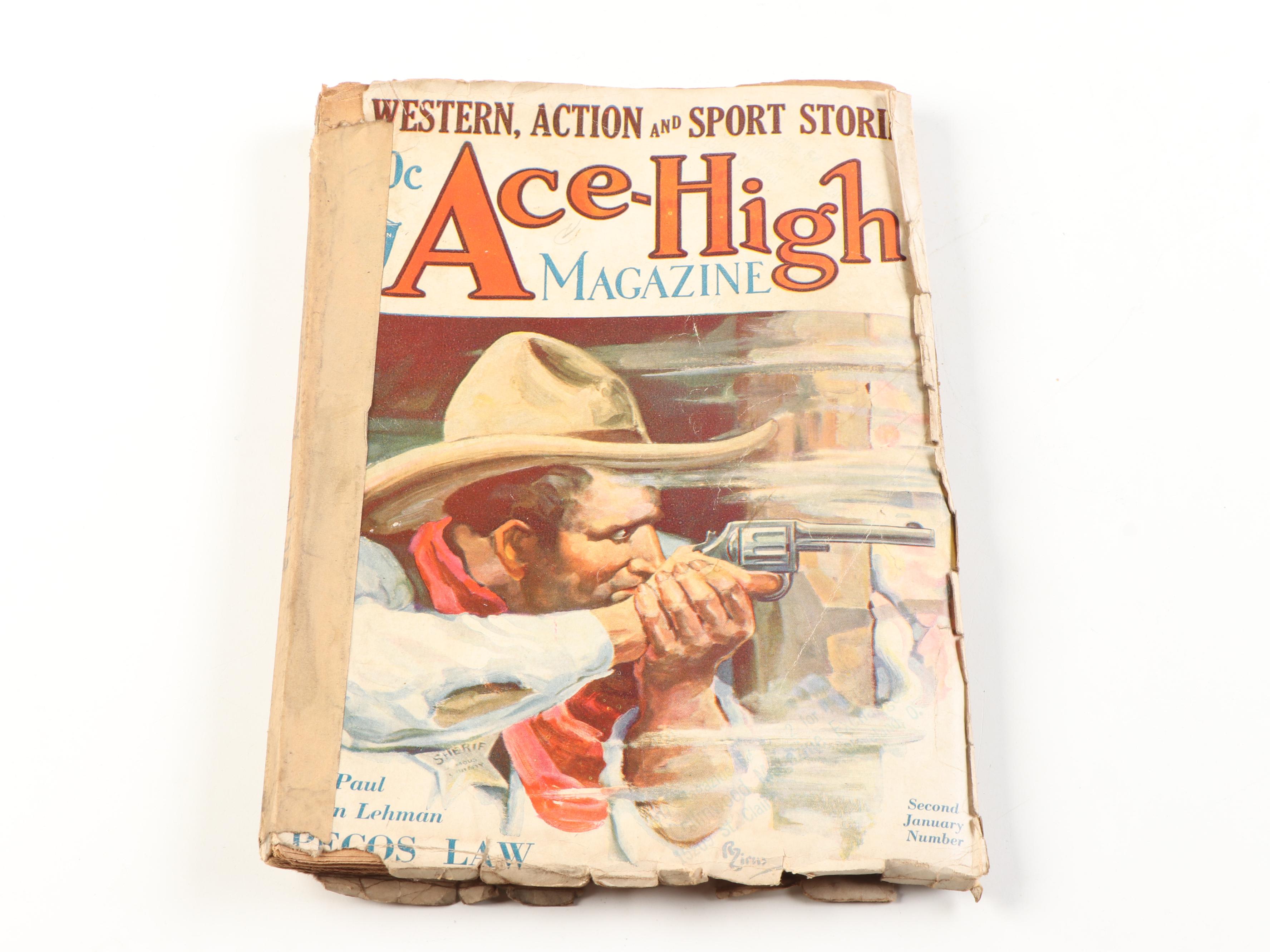 "Ace-High Magazine" 1931–1934 Issues with Louis L'Amour Western Books