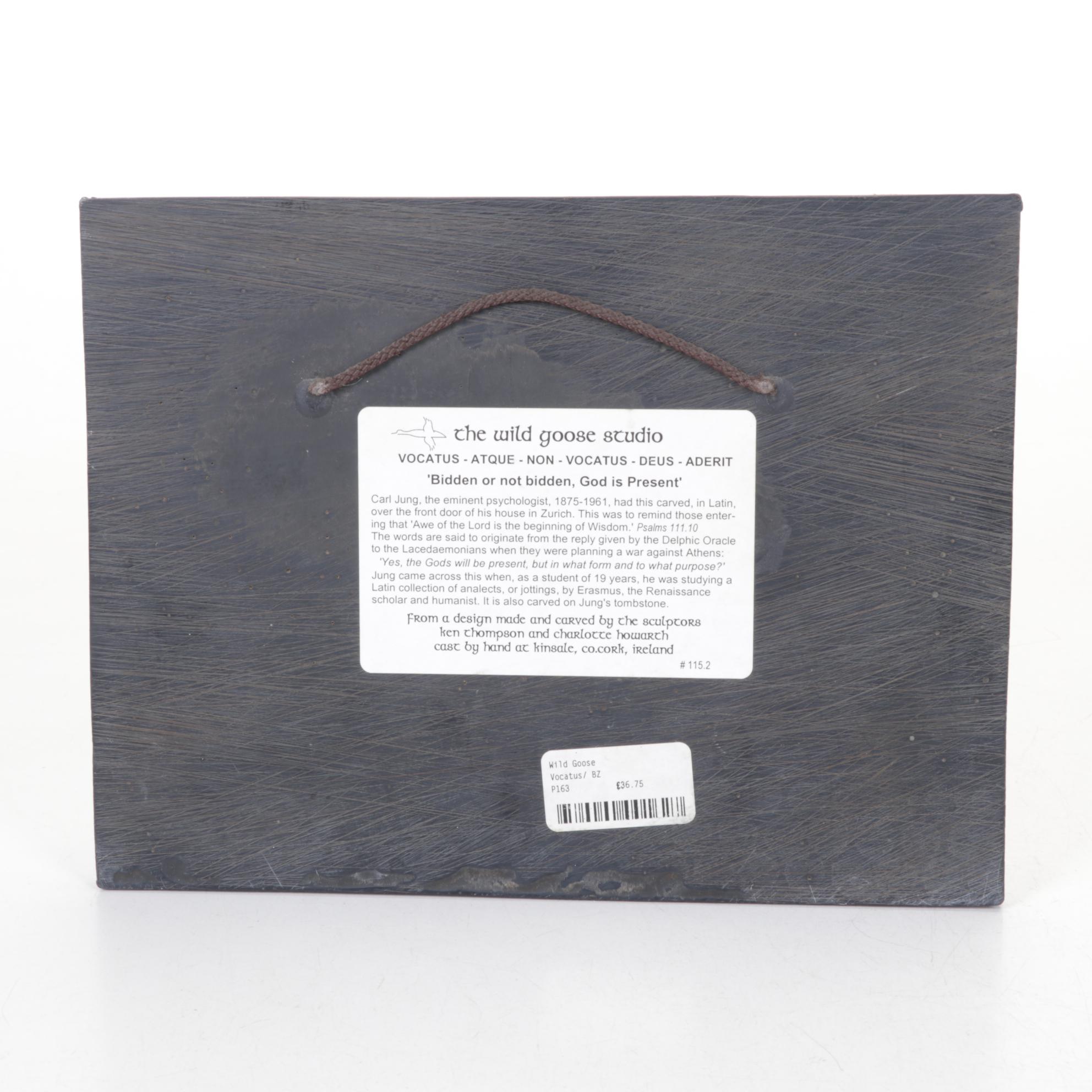 Wild Goose Studio "Vocatus Atque Non Vocatus..." and Father Time Replica Plaques