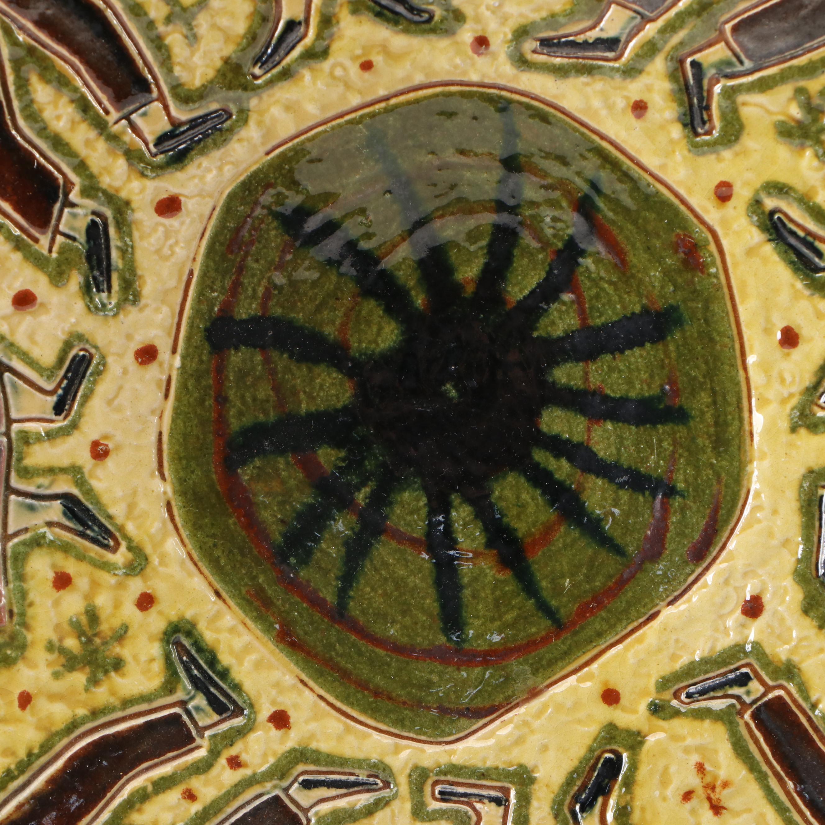 Spanish Studio Pottery Ceramic Decorative Plate