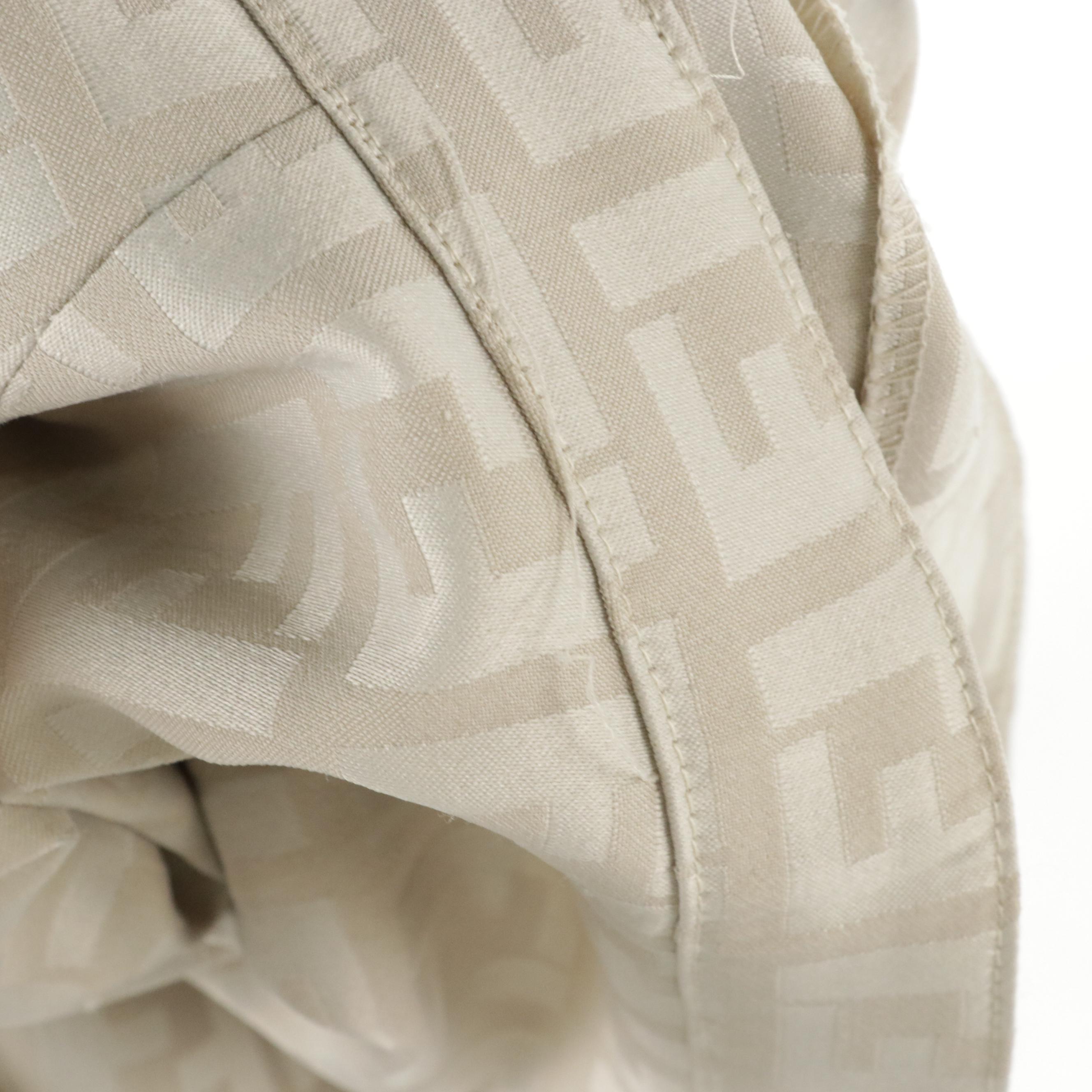 Fendi Vintage Cropped Trousers in FF Silk Jacquard