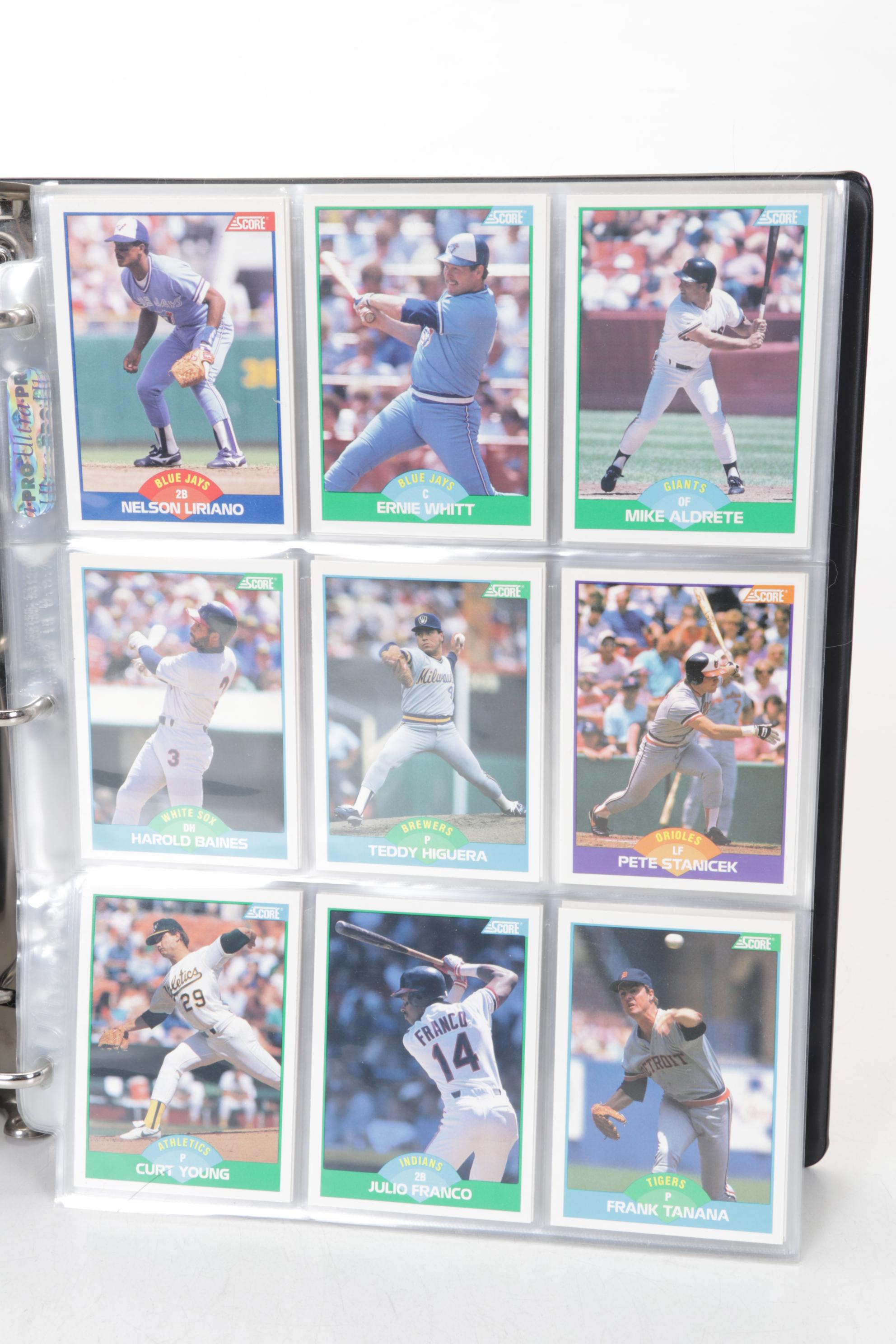 Score Baseball Cards Featuring Barry Bonds, Mark McGwire & More, 1989