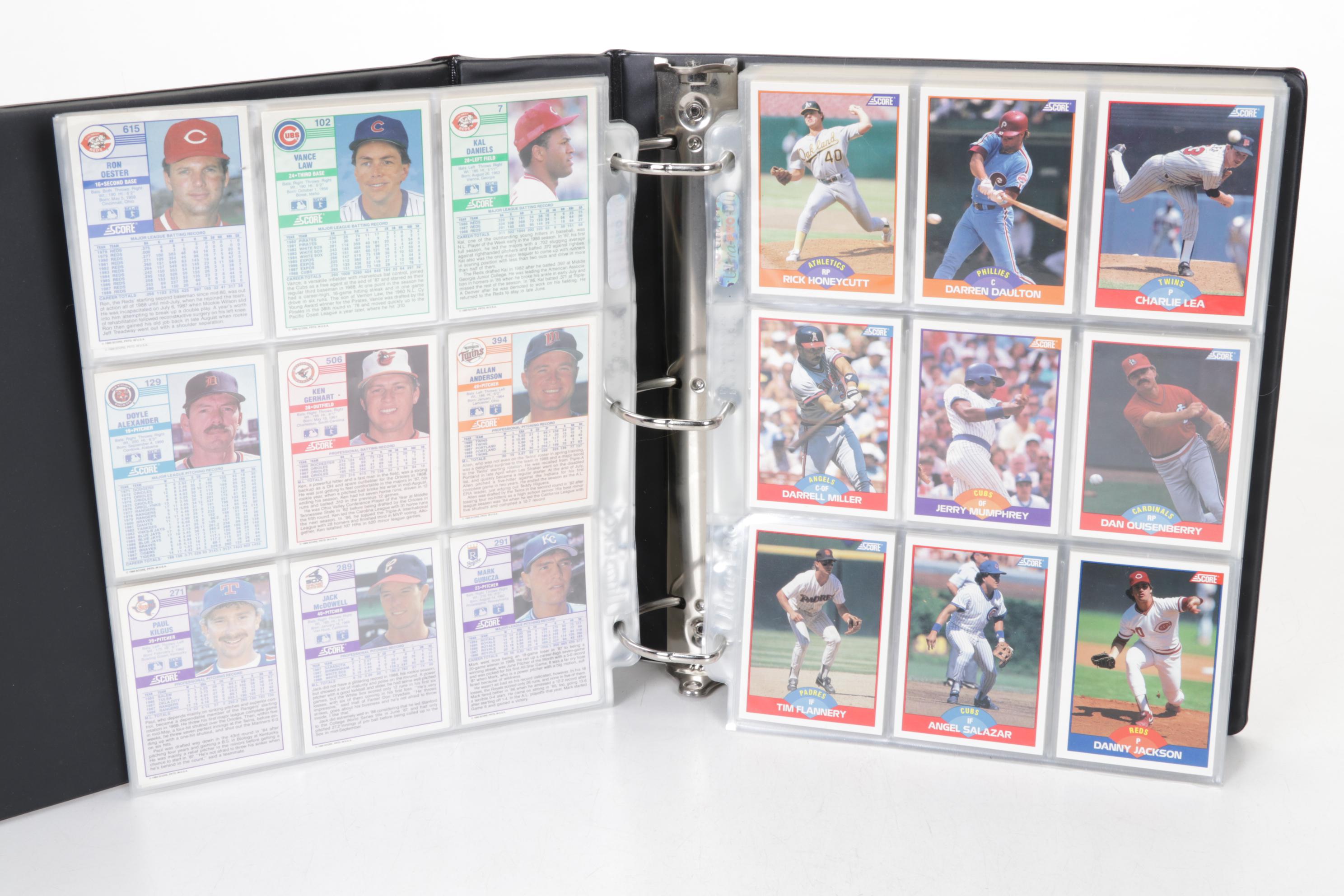Score Baseball Cards Featuring Barry Bonds, Mark McGwire & More, 1989