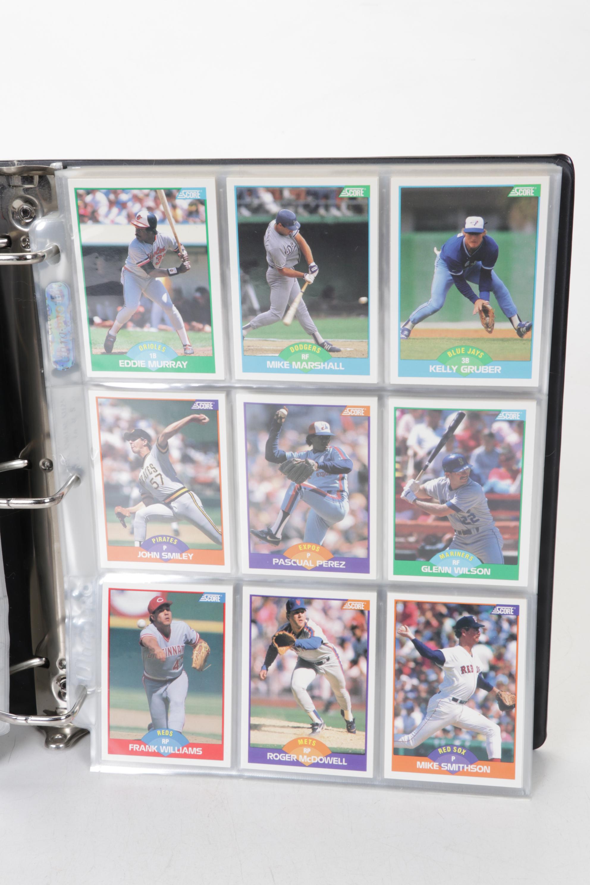 Score Baseball Cards Featuring Barry Bonds, Mark McGwire & More, 1989