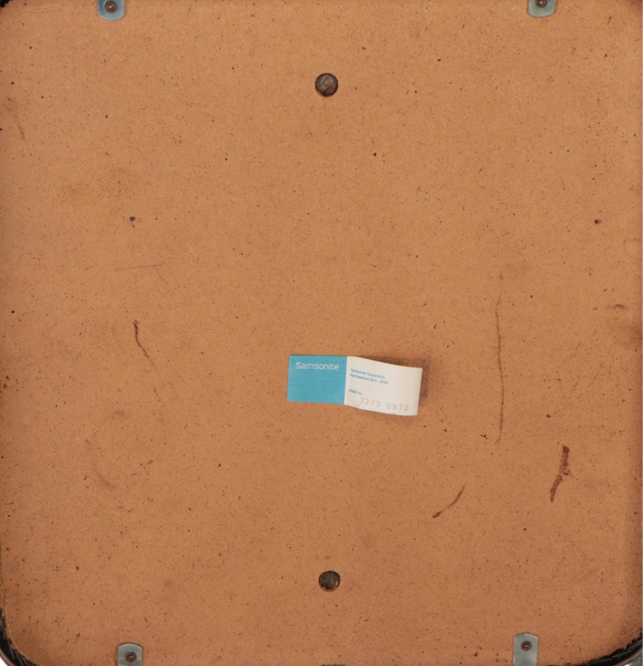 Samsonite Folding Vinyl Upholstered Card Table and Chairs, Late 20th Century