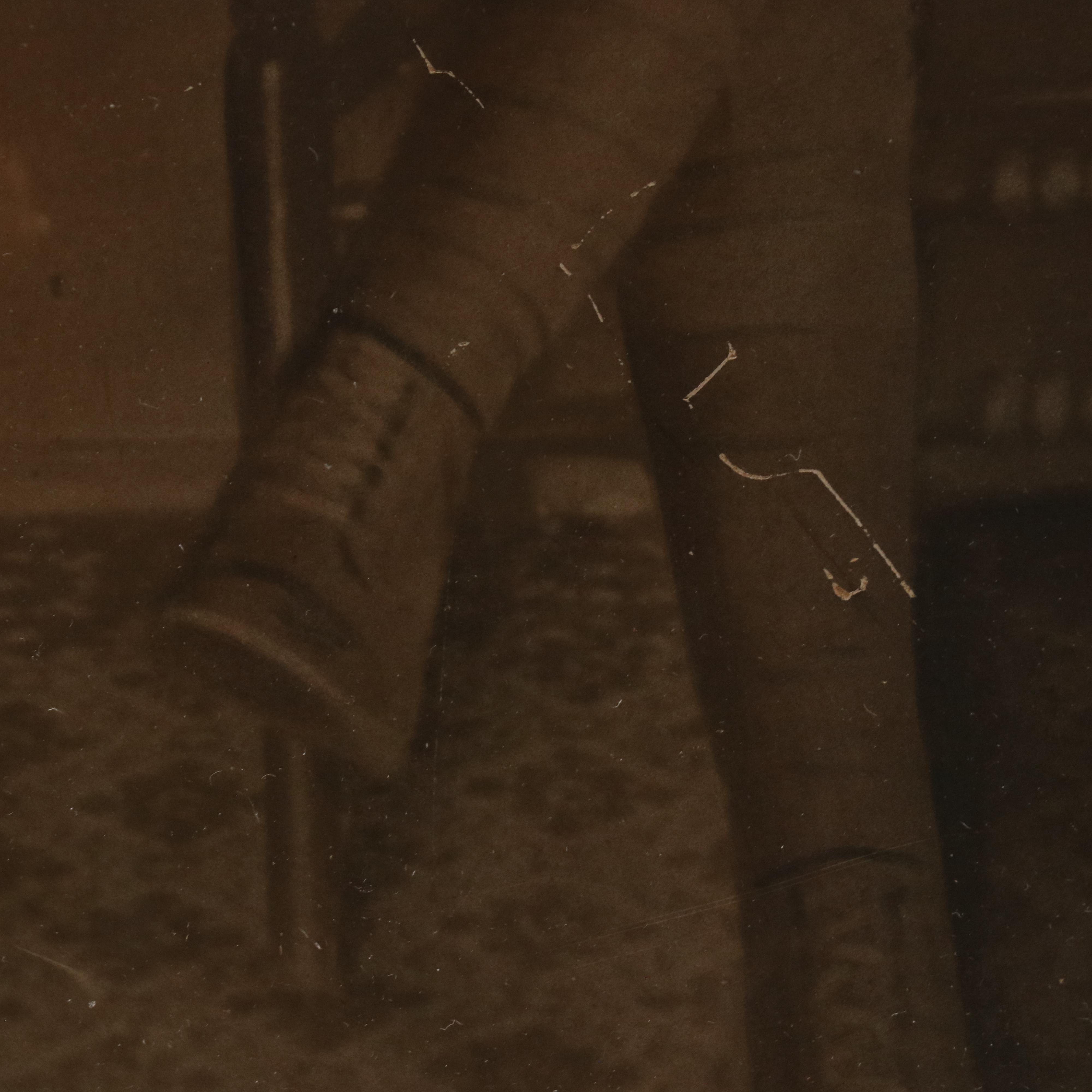 Antique World War I Portrait Hand-Colored Enlarged Photograph, Circa 1914