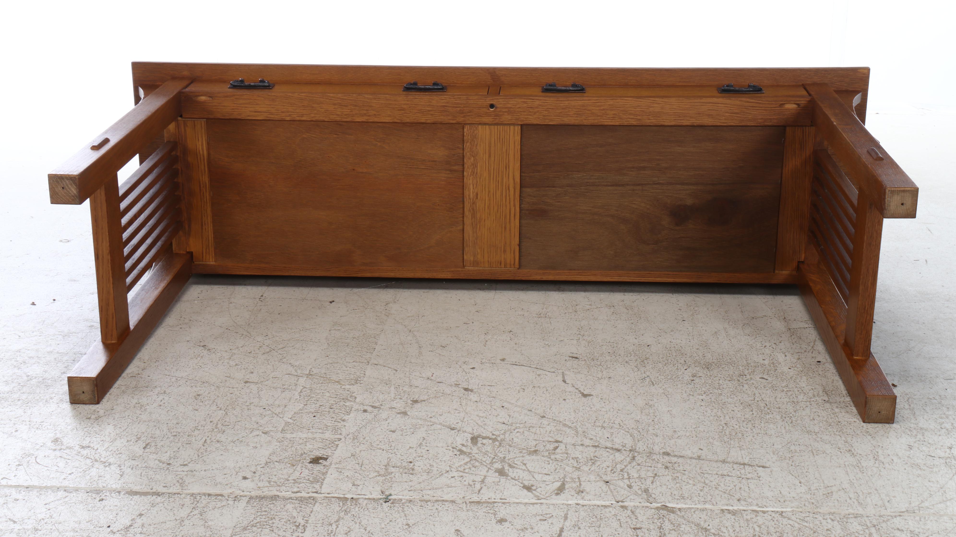 Stickley Arts & Crafts Style Oak Console Table