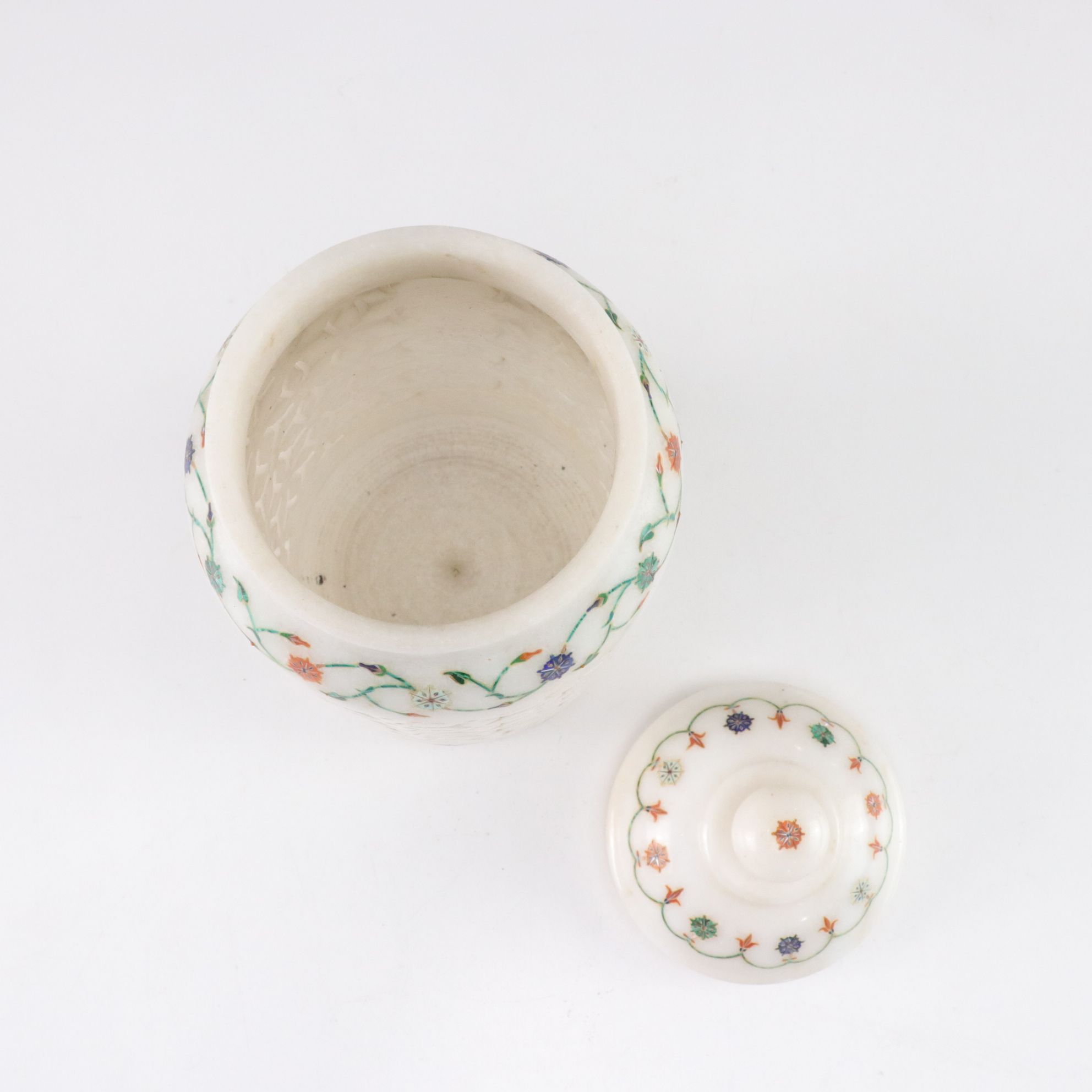 Soapstone Oil Warmer, Carved Incense Tower and Lattice Marble Tealight Holder