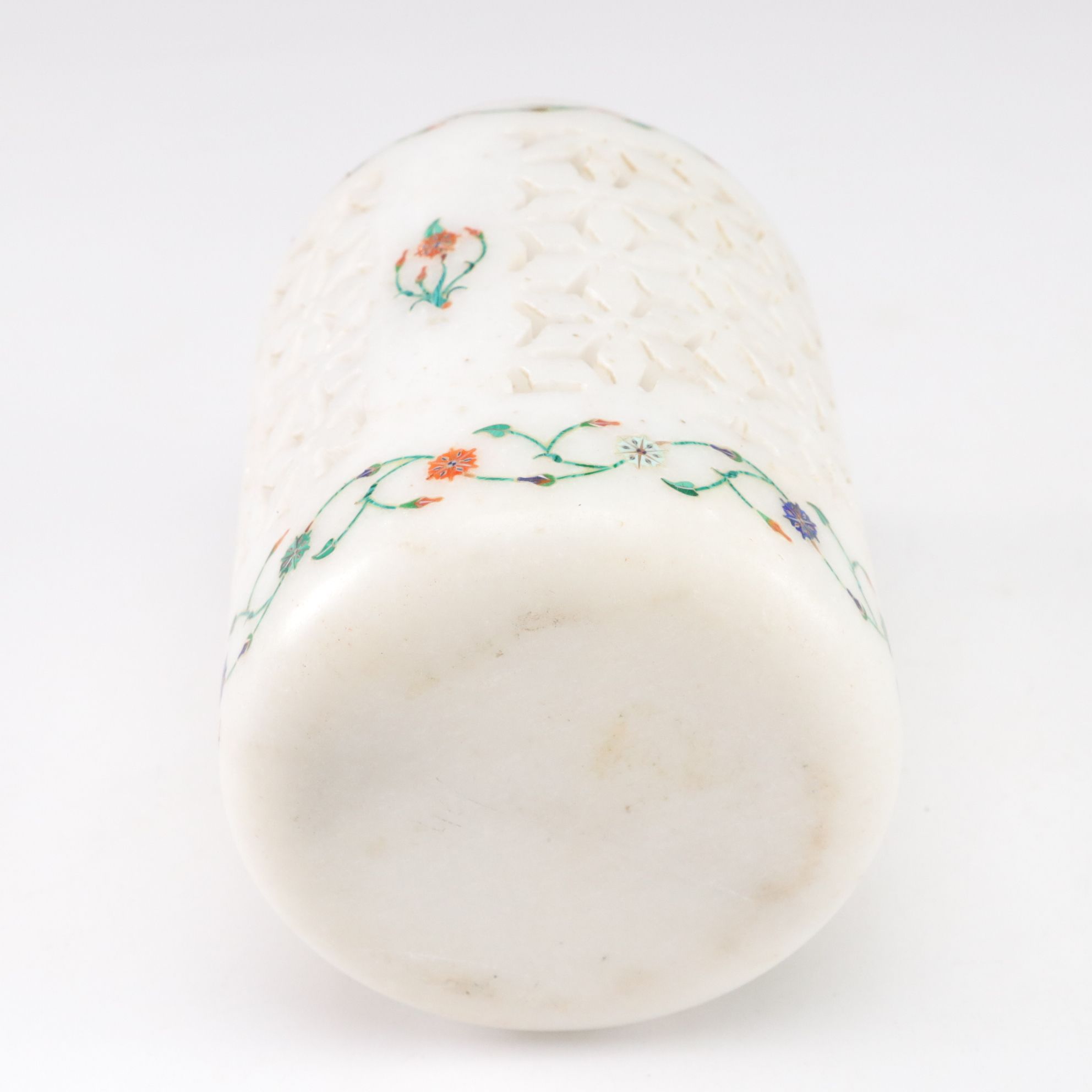 Soapstone Oil Warmer, Carved Incense Tower and Lattice Marble Tealight Holder