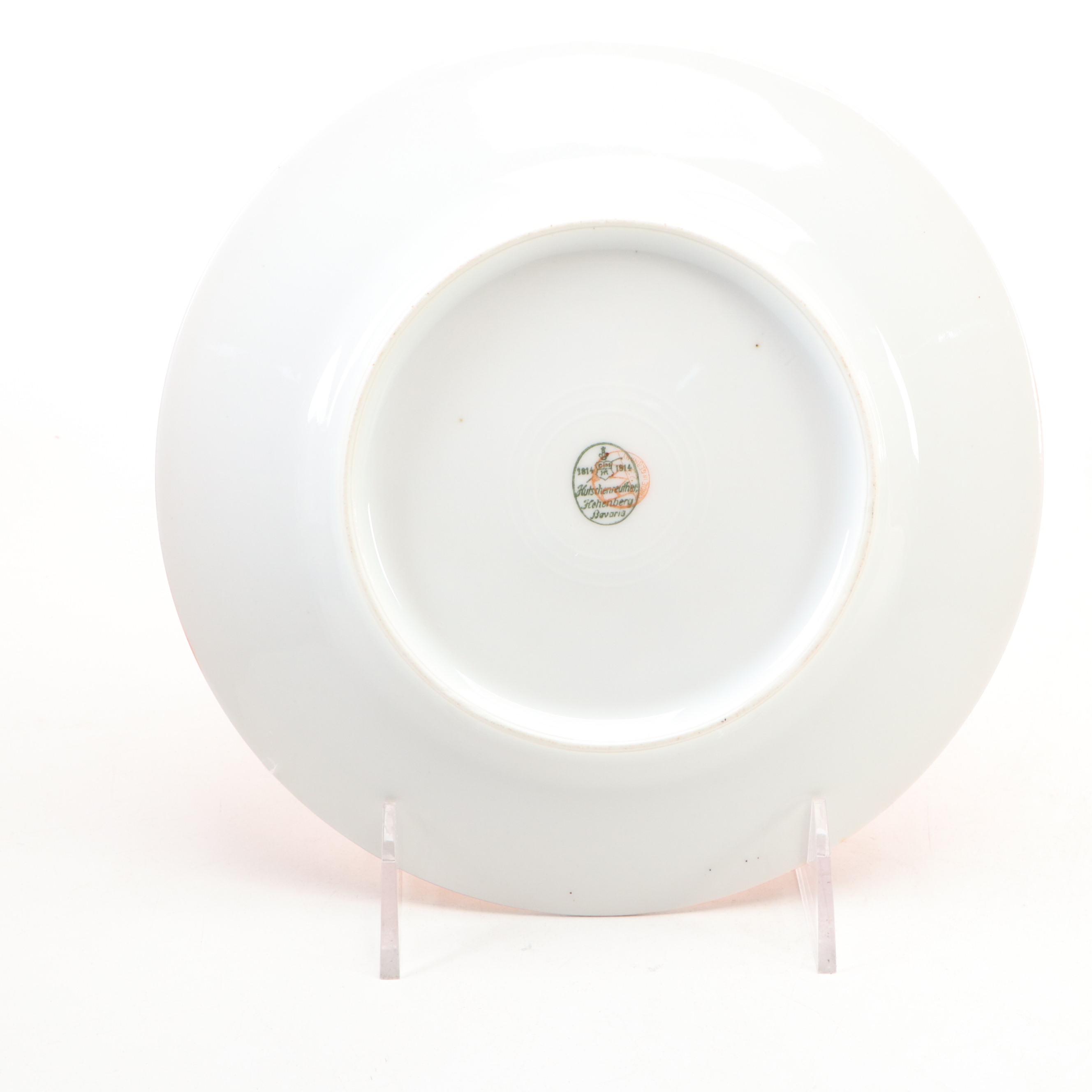 Rudolph Wachter Art Deco Orange Tea Set with Other Laurel Lusterware