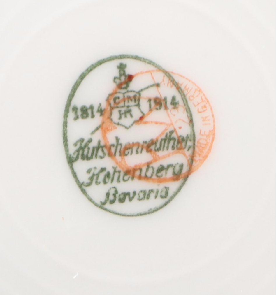 Rudolph Wachter Art Deco Orange Tea Set with Other Laurel Lusterware