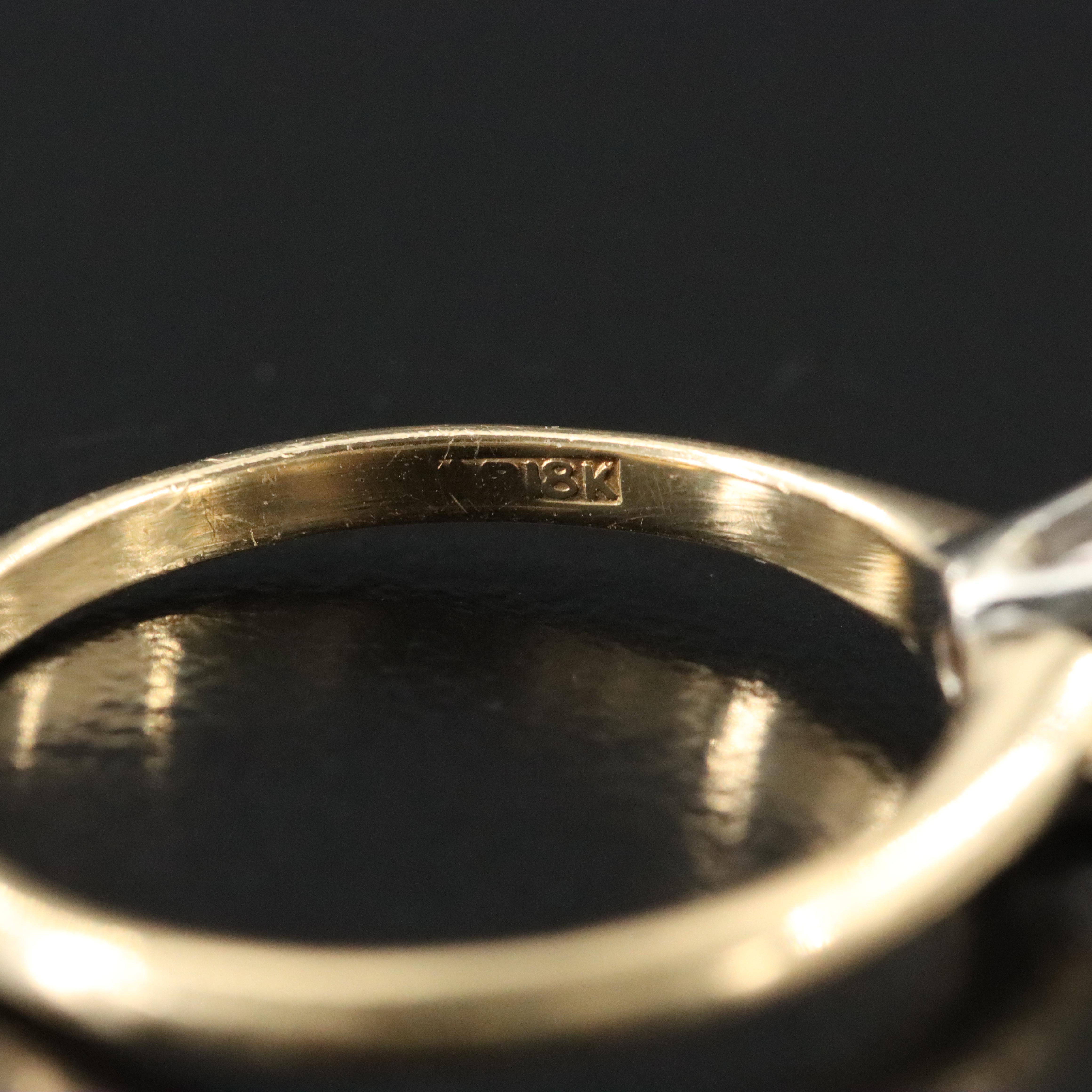 18K 0.61 CT Diamond Solitaire Ring