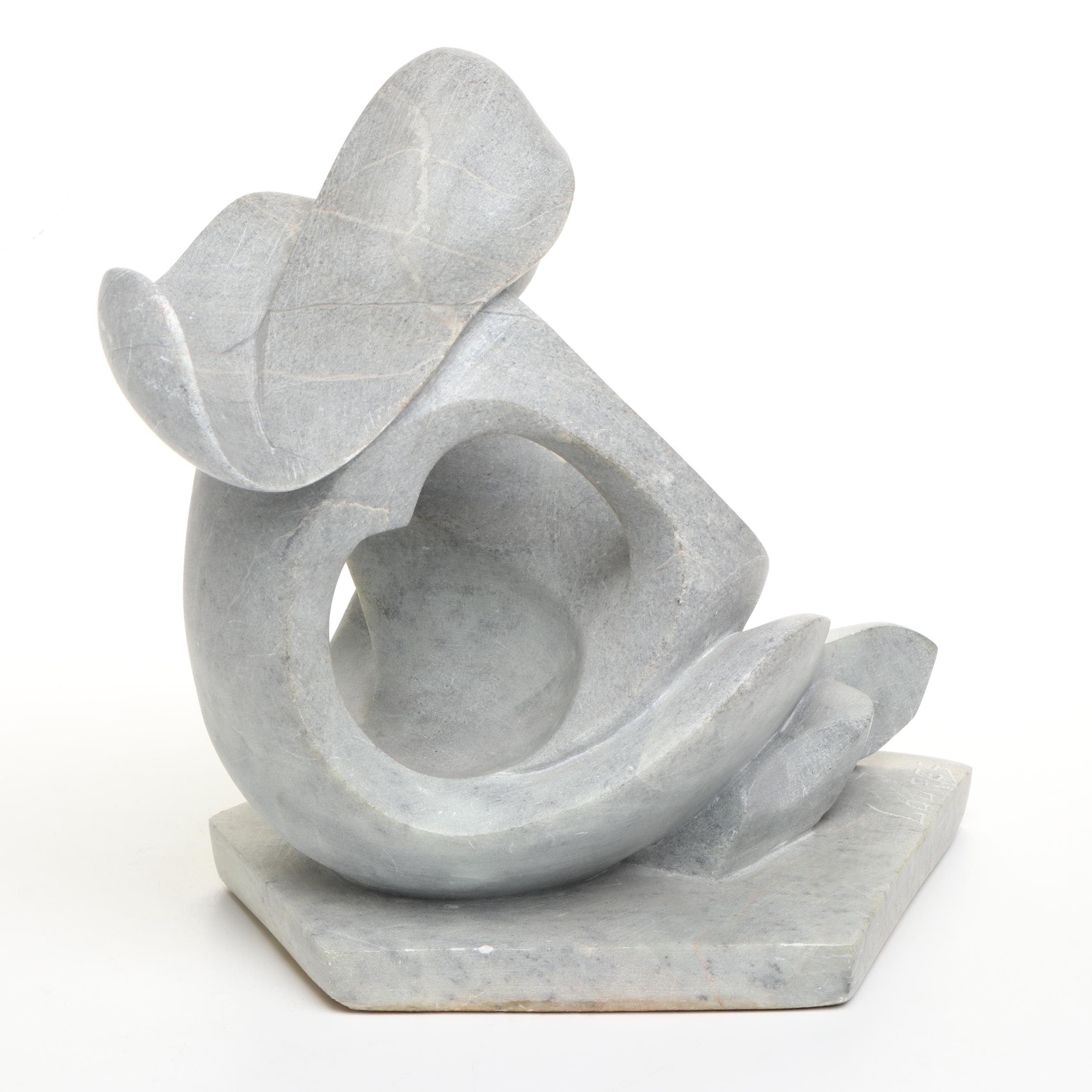 Loures Handmade Soapstone Carving of Mother and Child
