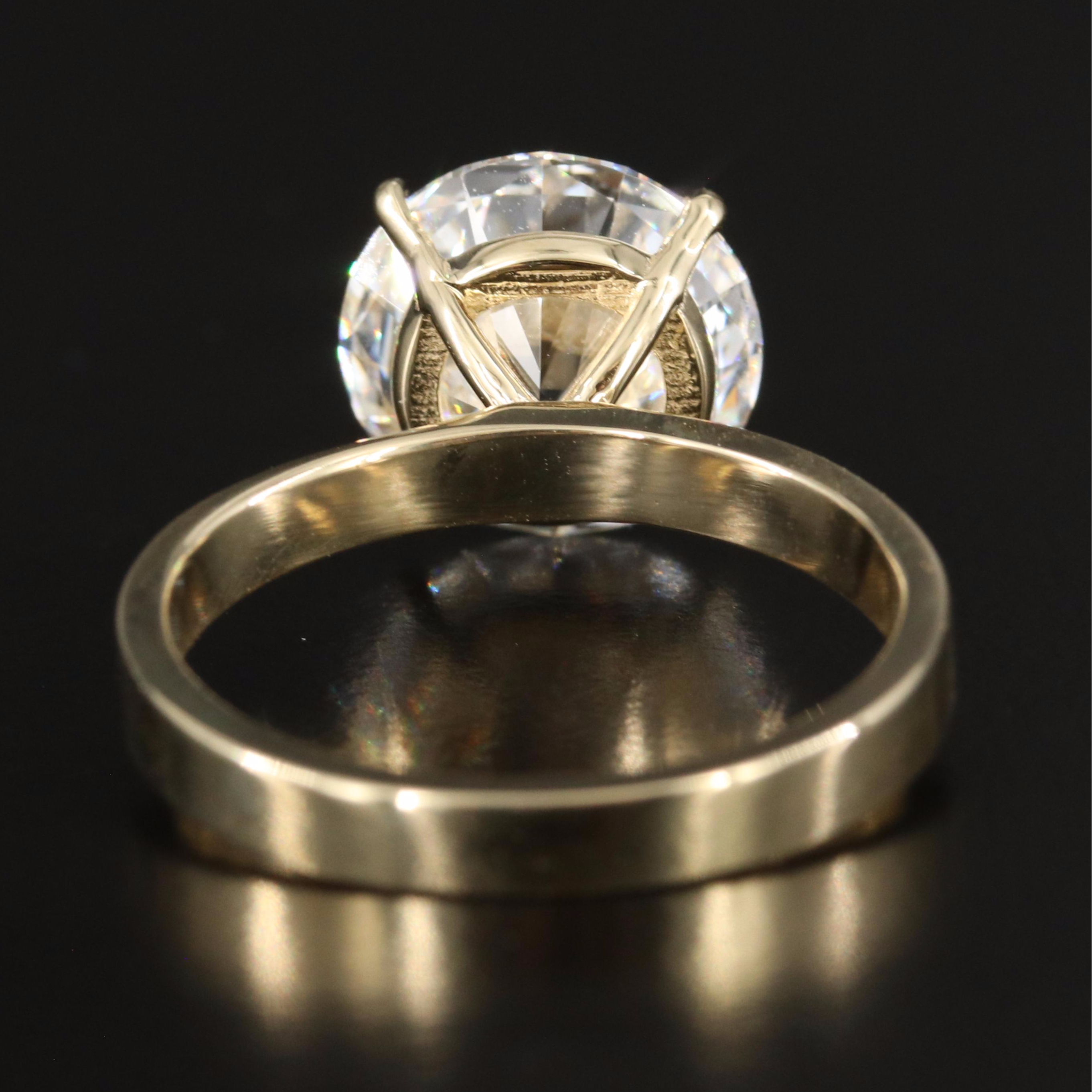 14K 5.01 CT Lab Grown Diamond Solitaire Ring with IGI Report