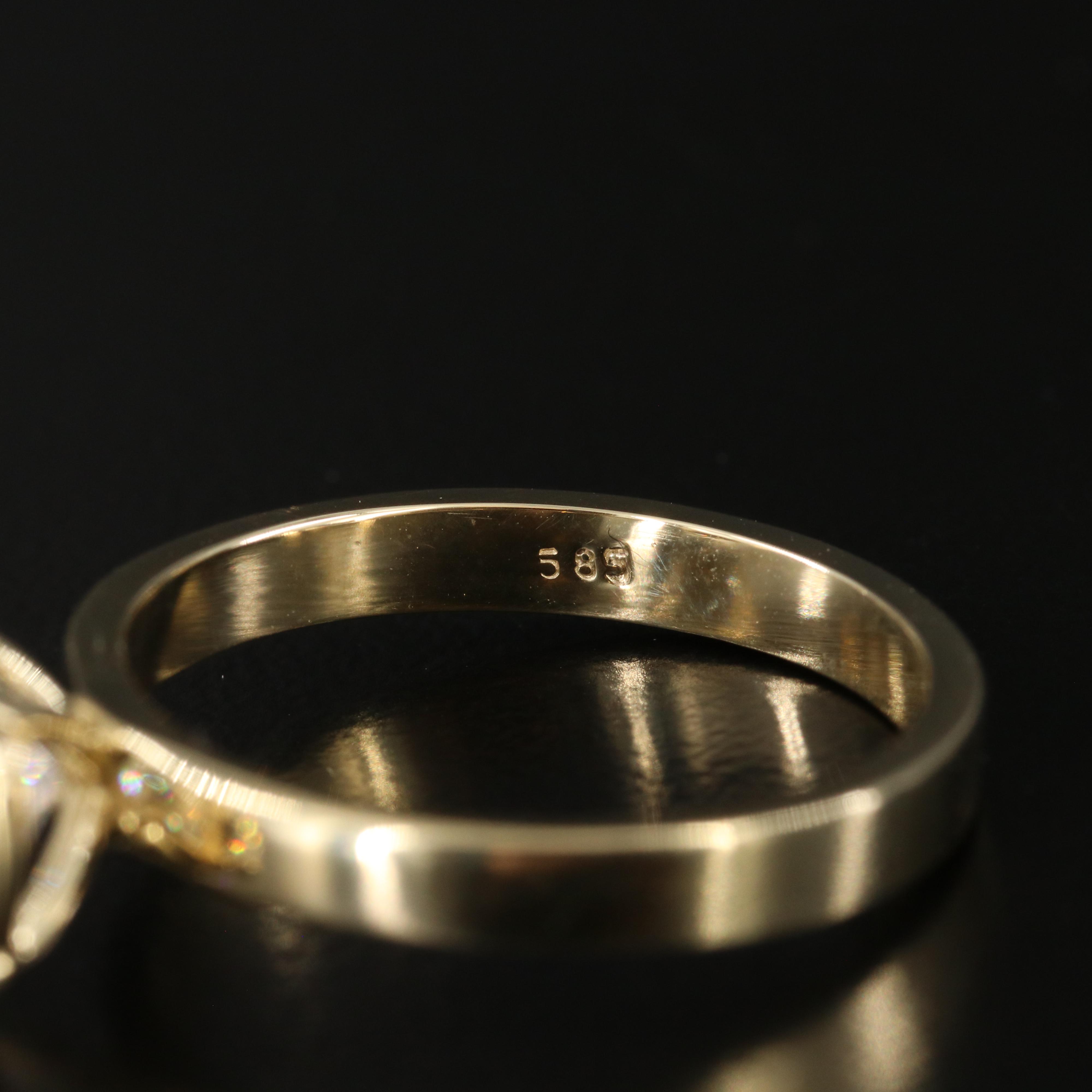 14K 5.01 CT Lab Grown Diamond Solitaire Ring with IGI Report