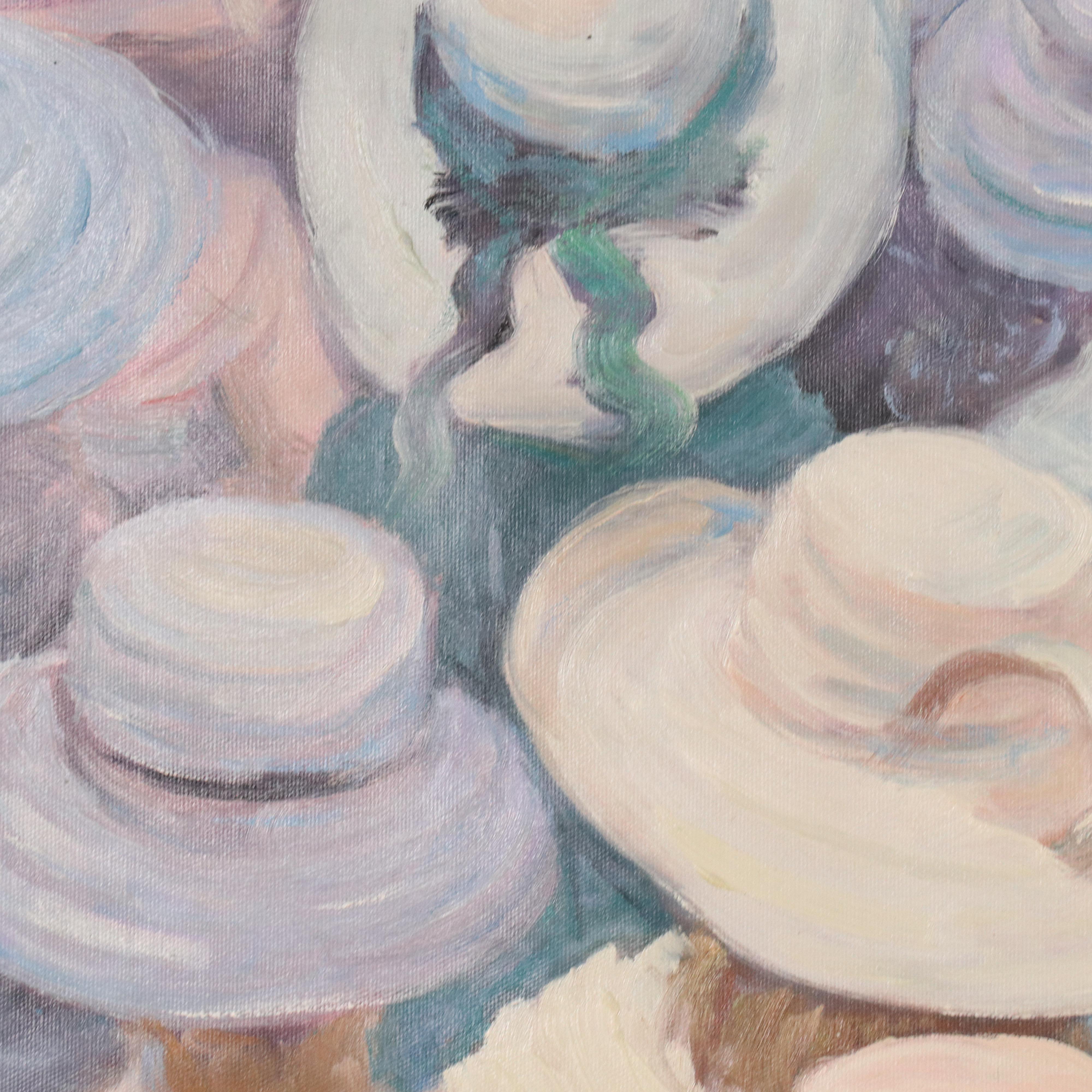 N. Ming Figural Oil Painting, 21st Century