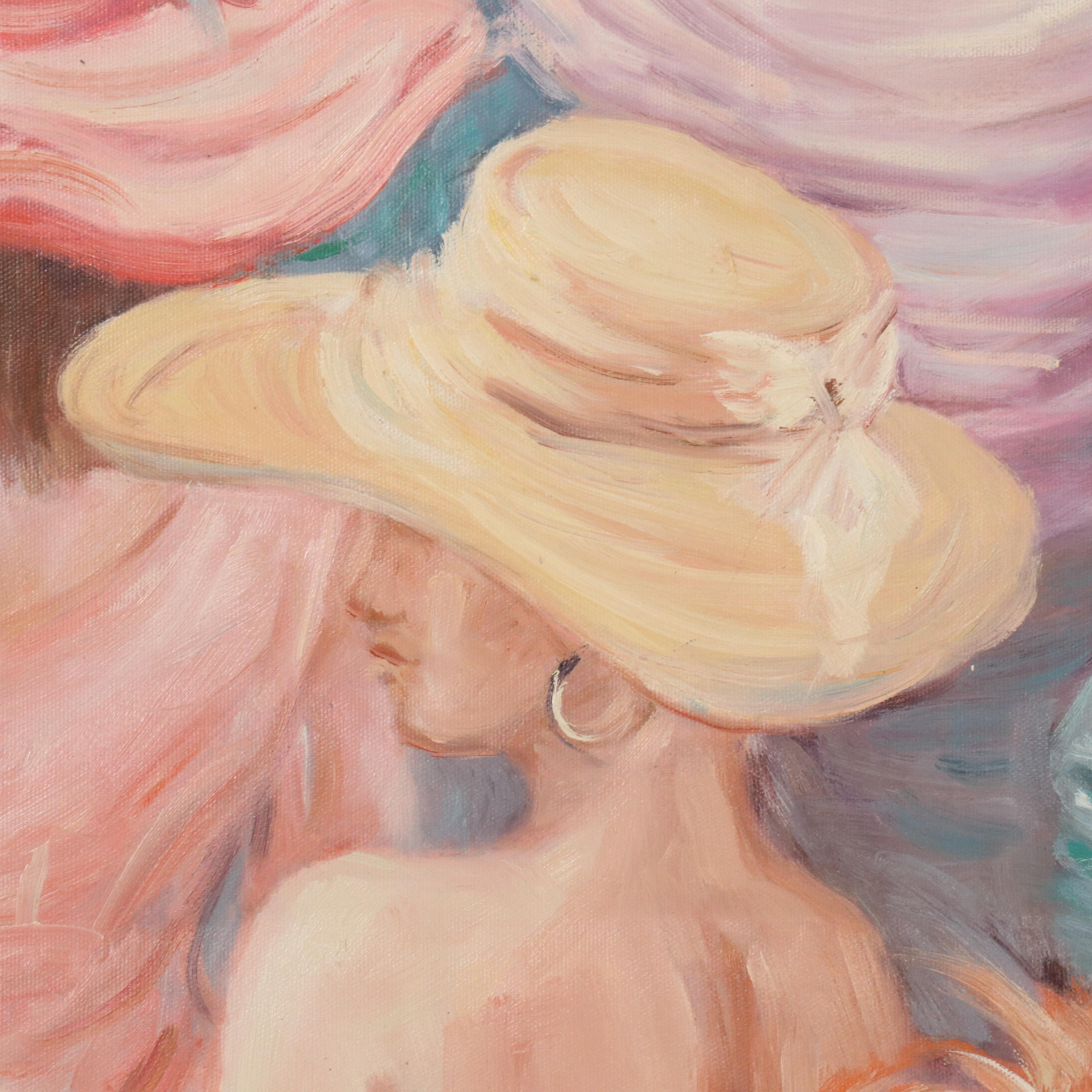 N. Ming Figural Oil Painting, 21st Century