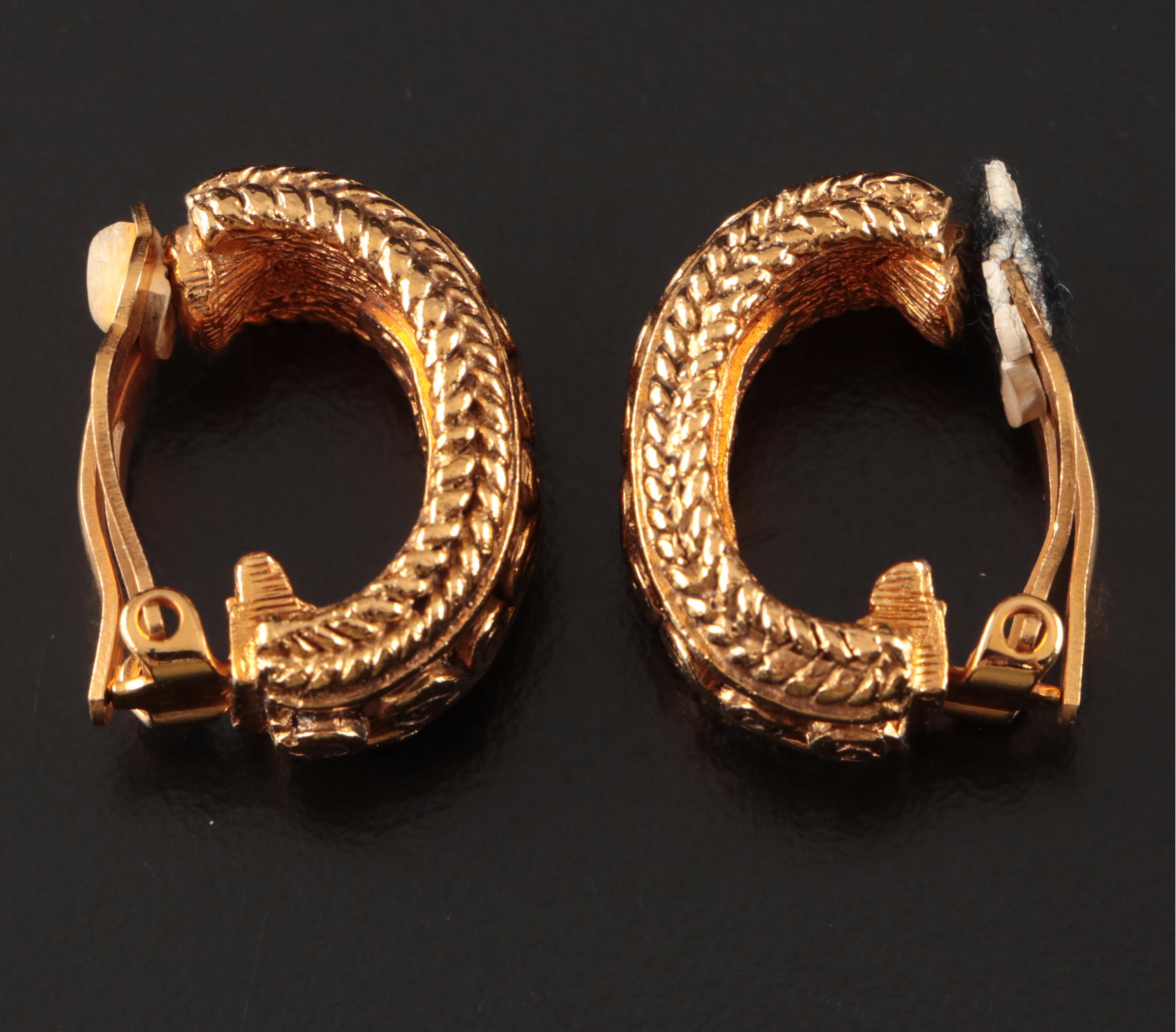 Chanel Demi-Hoop Clip Earrings