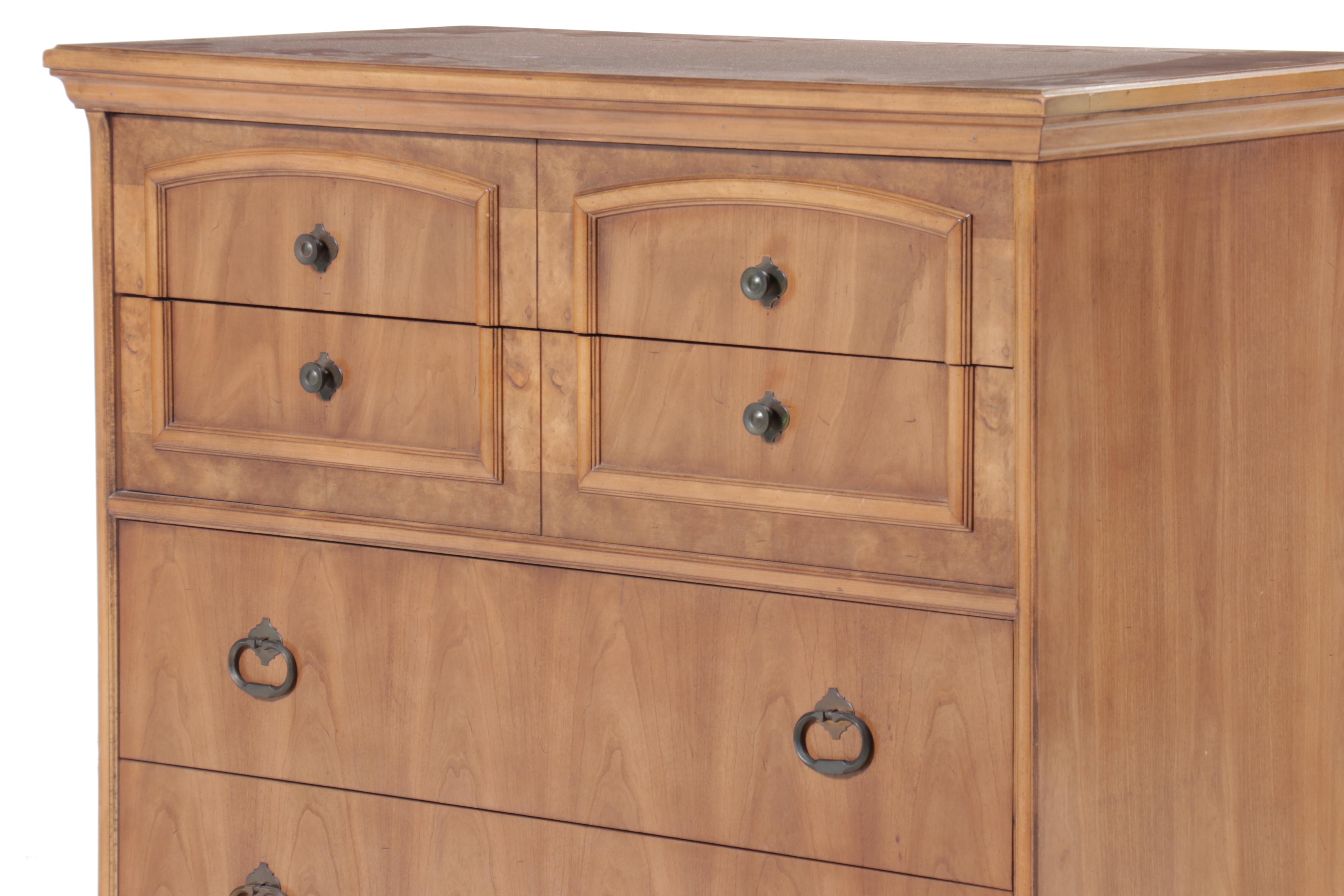 J. B. Van Sciver Co. Mid Century Modern Style Maple Finish Chest of Drawers