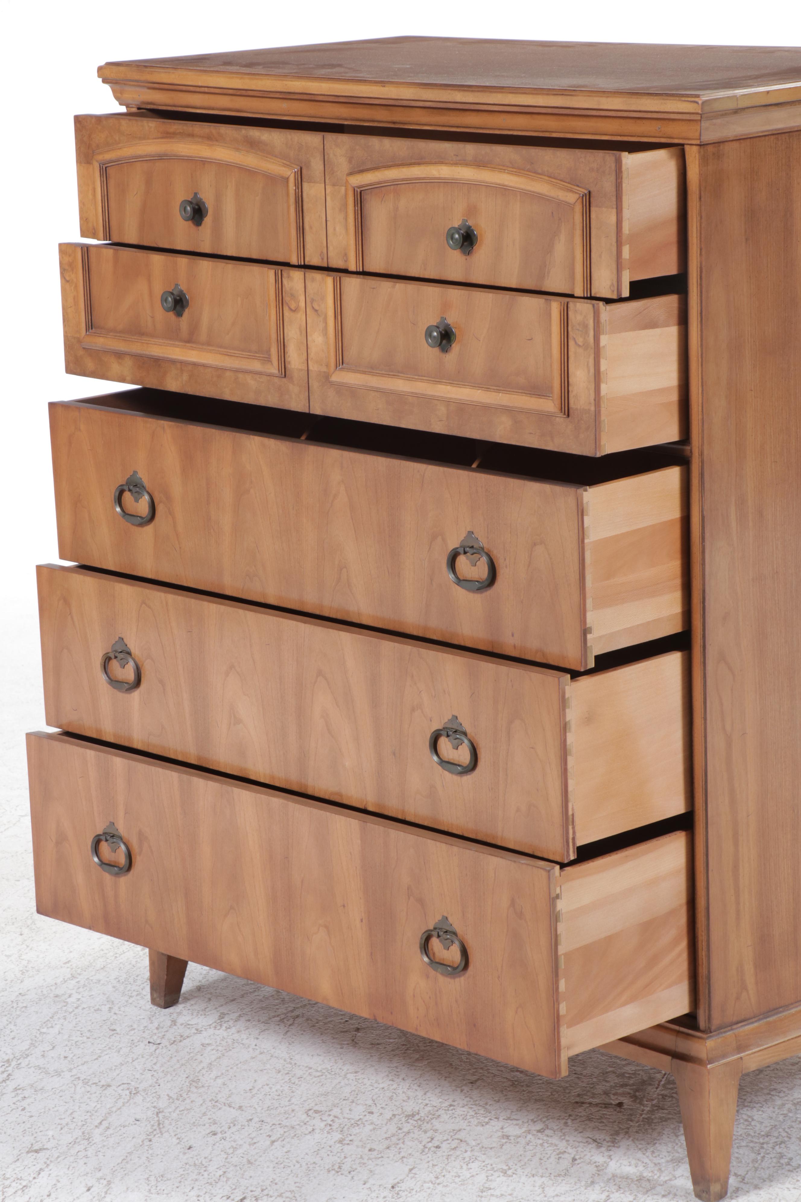 J. B. Van Sciver Co. Mid Century Modern Style Maple Finish Chest of Drawers