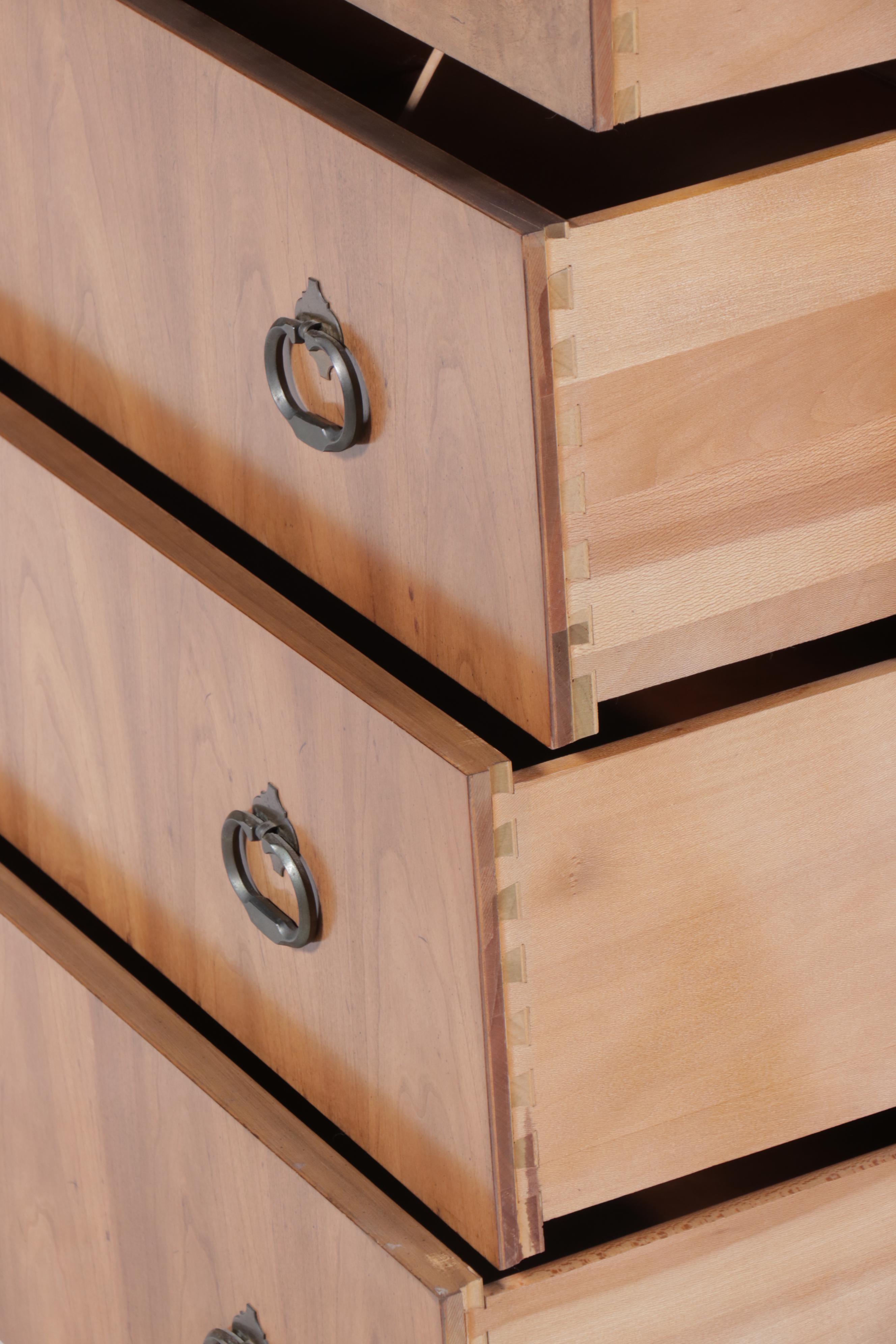 J. B. Van Sciver Co. Mid Century Modern Style Maple Finish Chest of Drawers