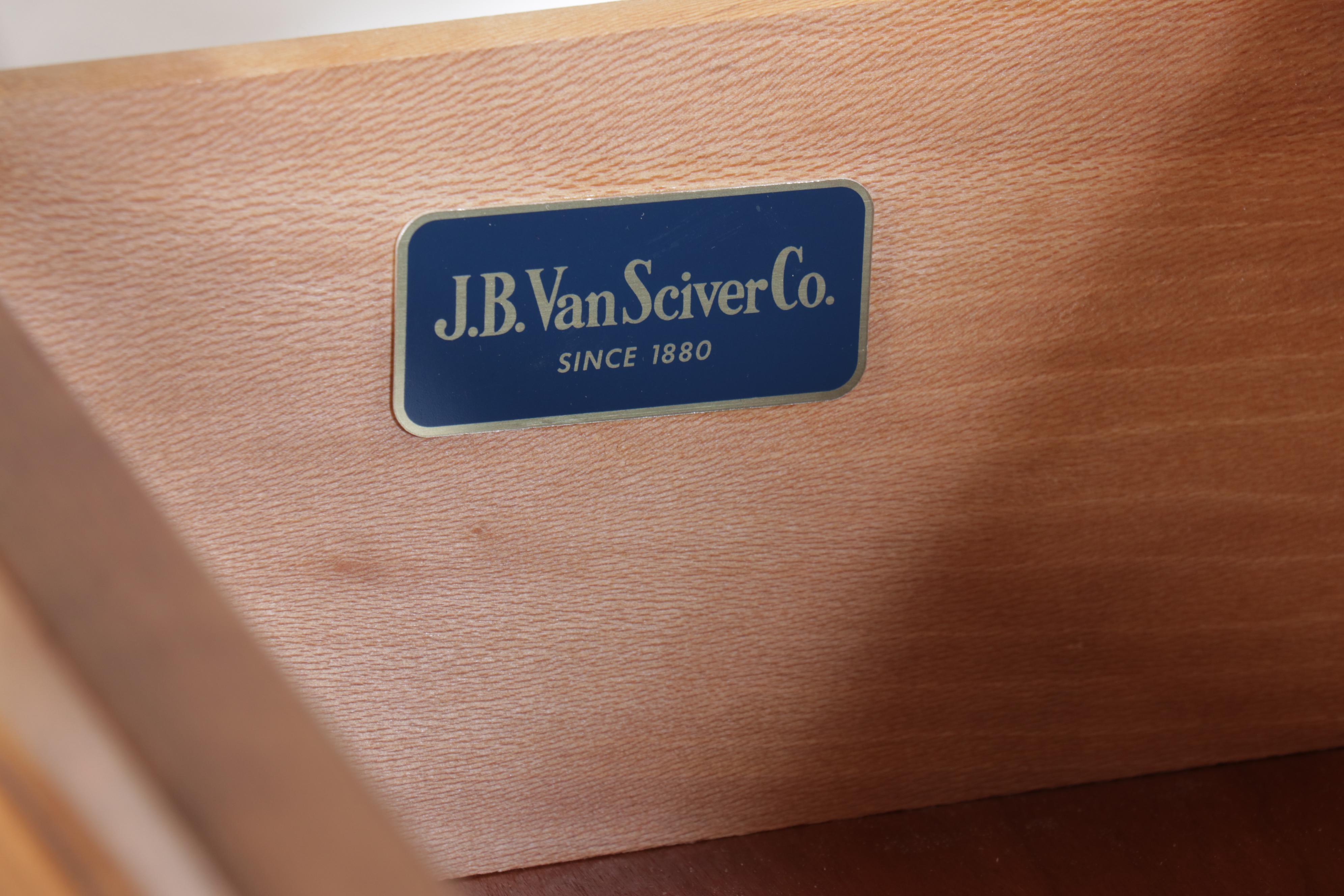 J. B. Van Sciver Co. Mid Century Modern Style Maple Finish Chest of Drawers