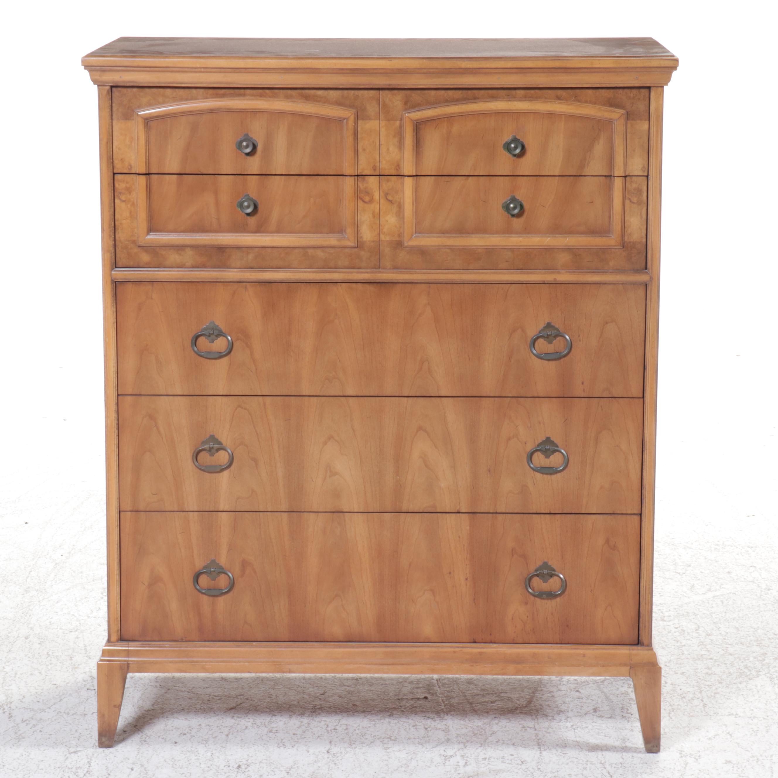 J. B. Van Sciver Co. Mid Century Modern Style Maple Finish Chest of Drawers