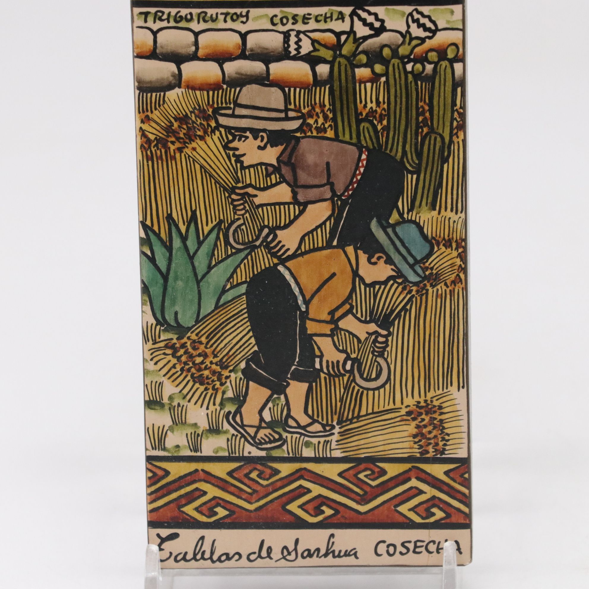 Peruvian "Tablas de Sarhua" with Carved Birch Box, Tibetan Mani Stones and More