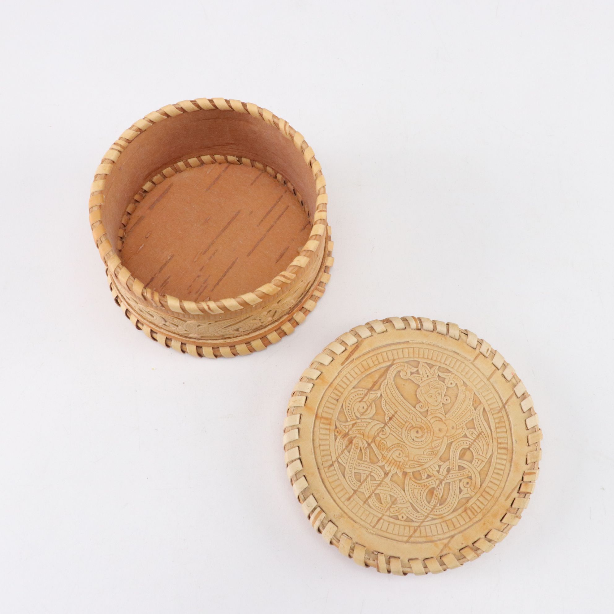 Peruvian "Tablas de Sarhua" with Carved Birch Box, Tibetan Mani Stones and More