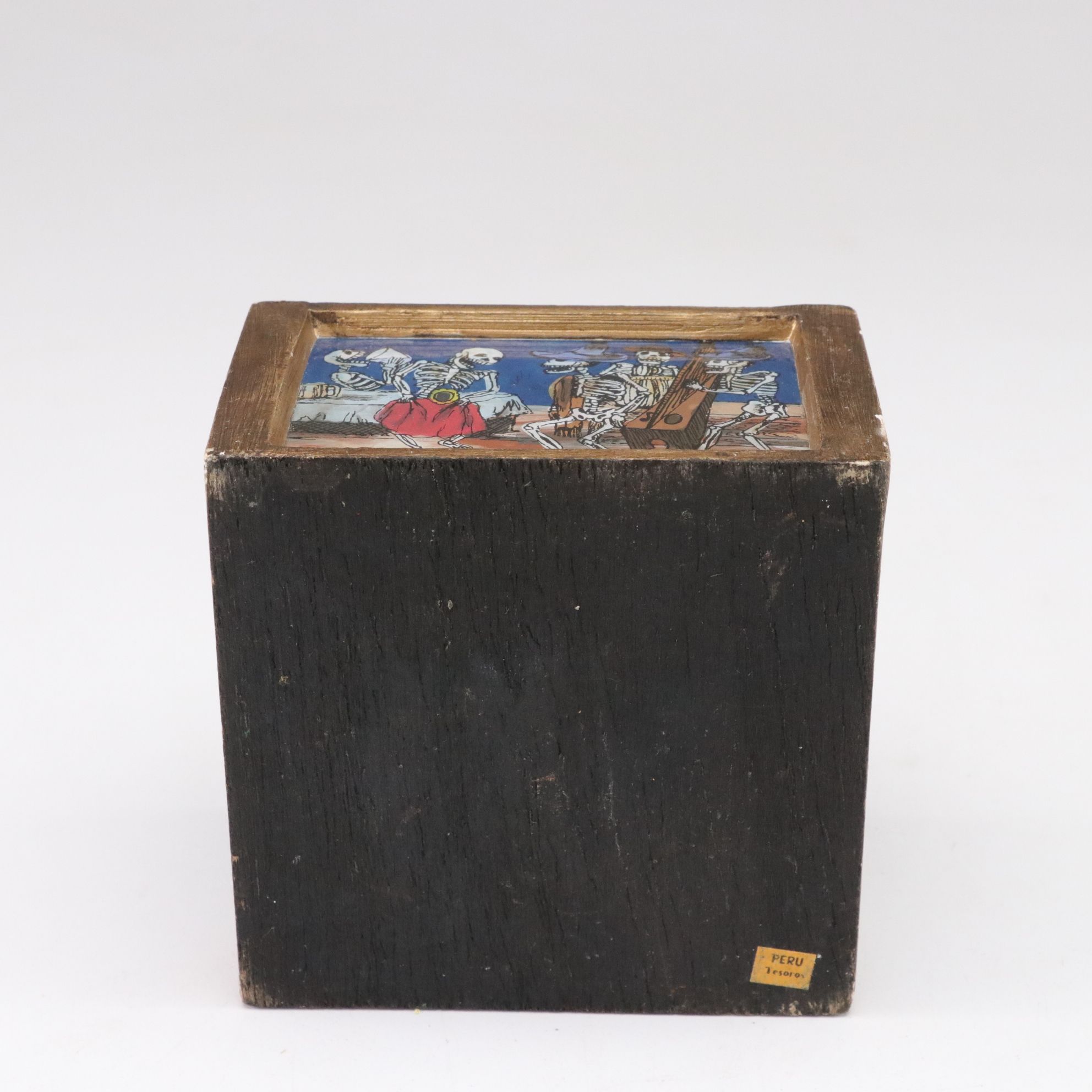 Peruvian "Tablas de Sarhua" with Carved Birch Box, Tibetan Mani Stones and More